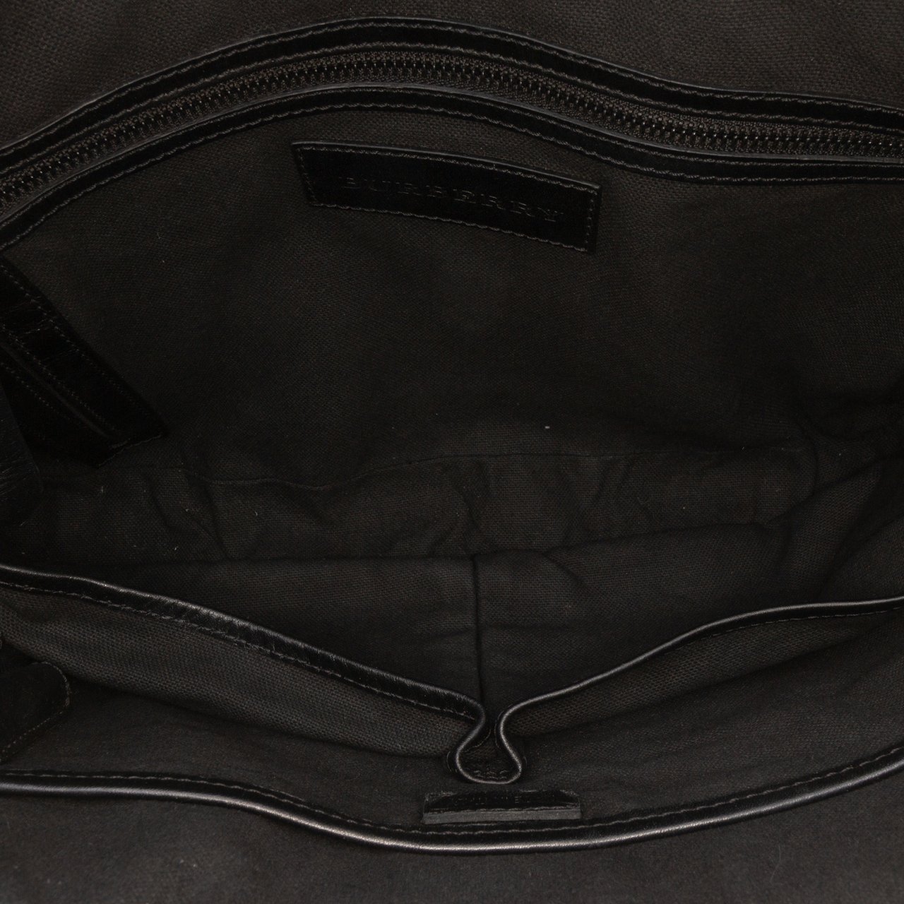 Burberry Haymarket Check Coated Canvas Business Bag Bruin
