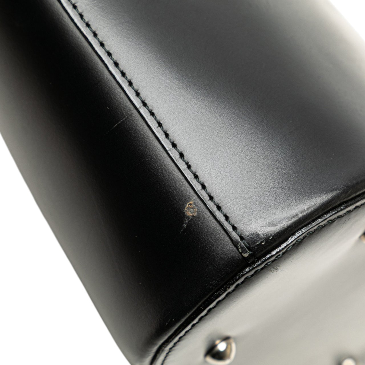 Burberry House Check Trimmed Leather Shoulder Bag Zwart