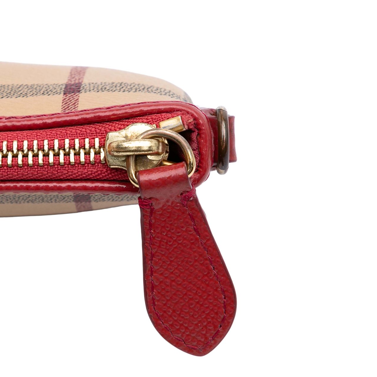 Burberry Haymarket Check Coated Canvas Peyton Crossbody Bruin