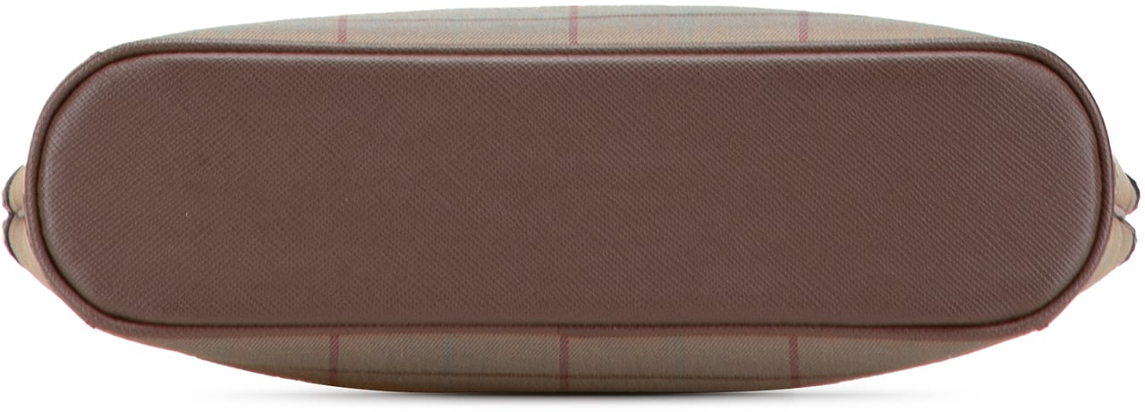 Burberry Vintage Check Canvas Wristlet Clutch Bruin