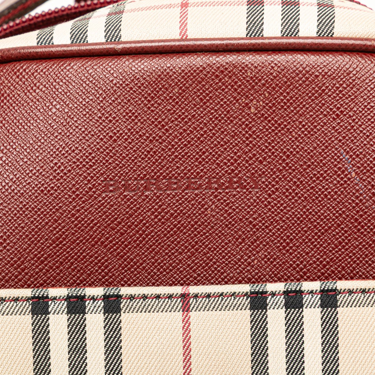 Burberry House Check Canvas Crossbody Bruin
