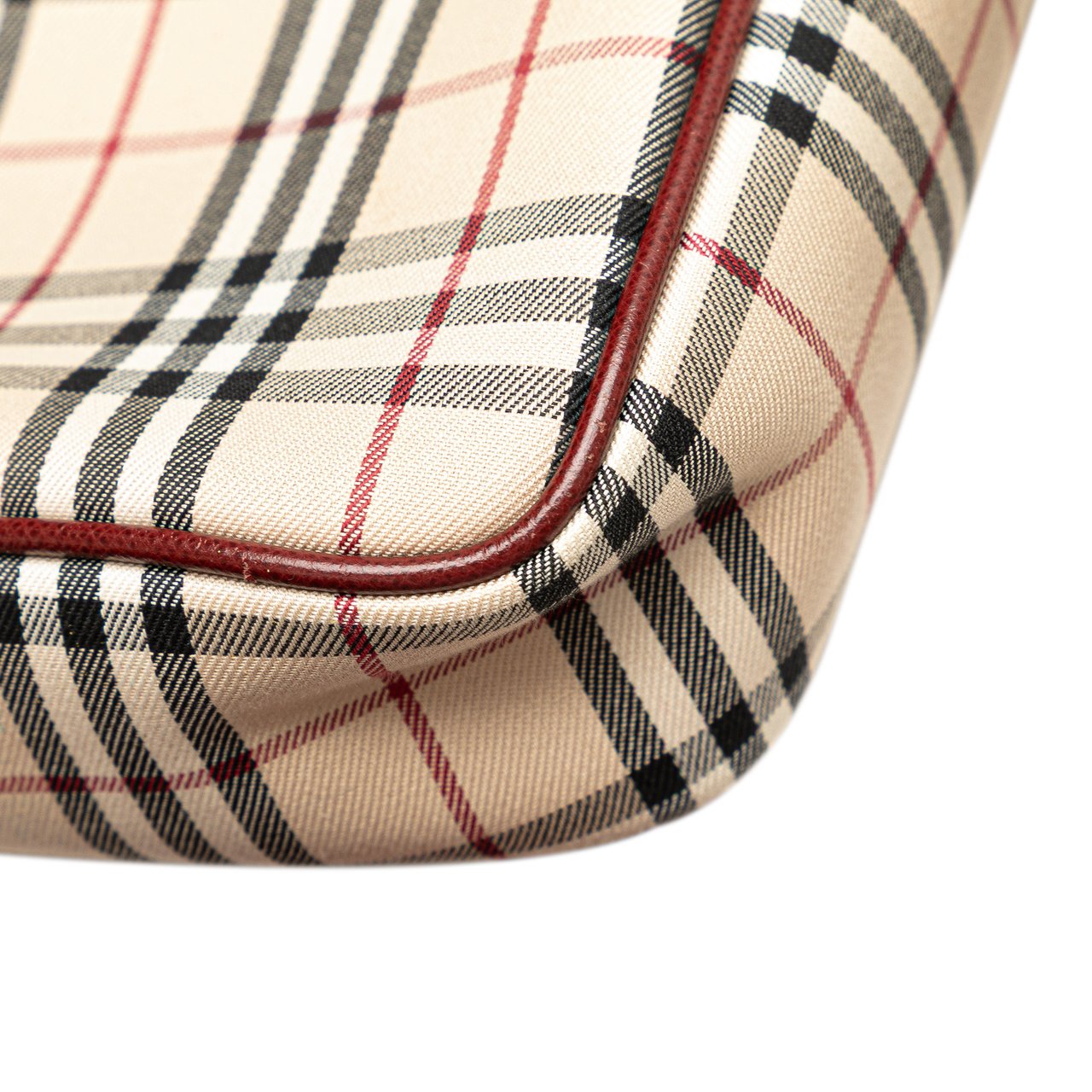 Burberry House Check Canvas Crossbody Bruin