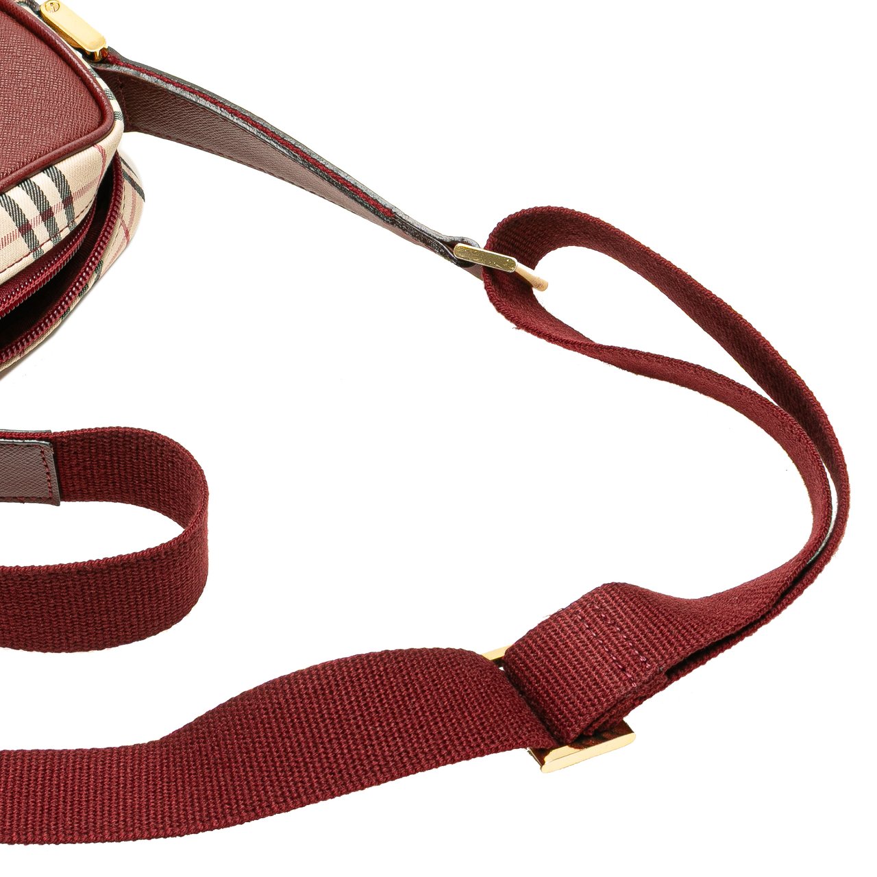 Burberry House Check Canvas Crossbody Bruin