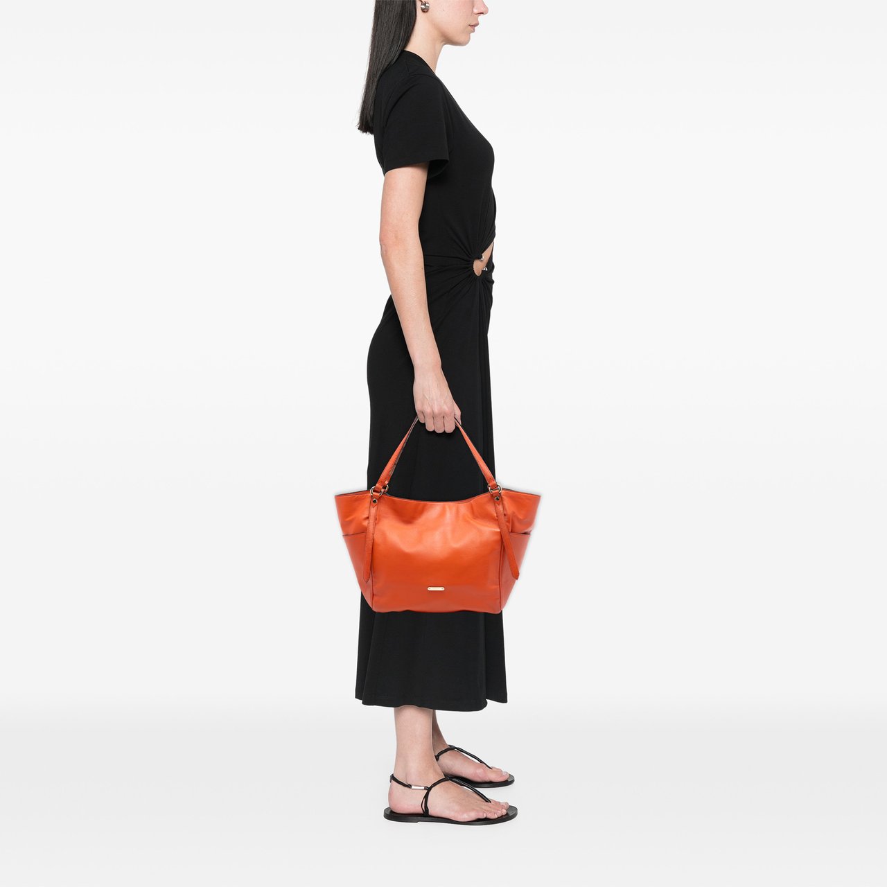 Burberry Small Leather Canterbury Tote Oranje