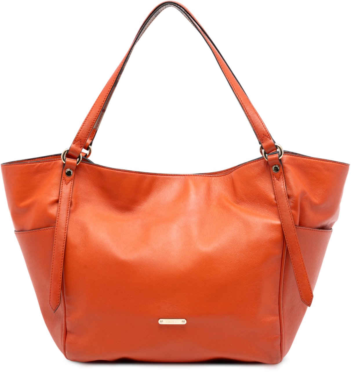 Burberry Small Leather Canterbury Tote Oranje