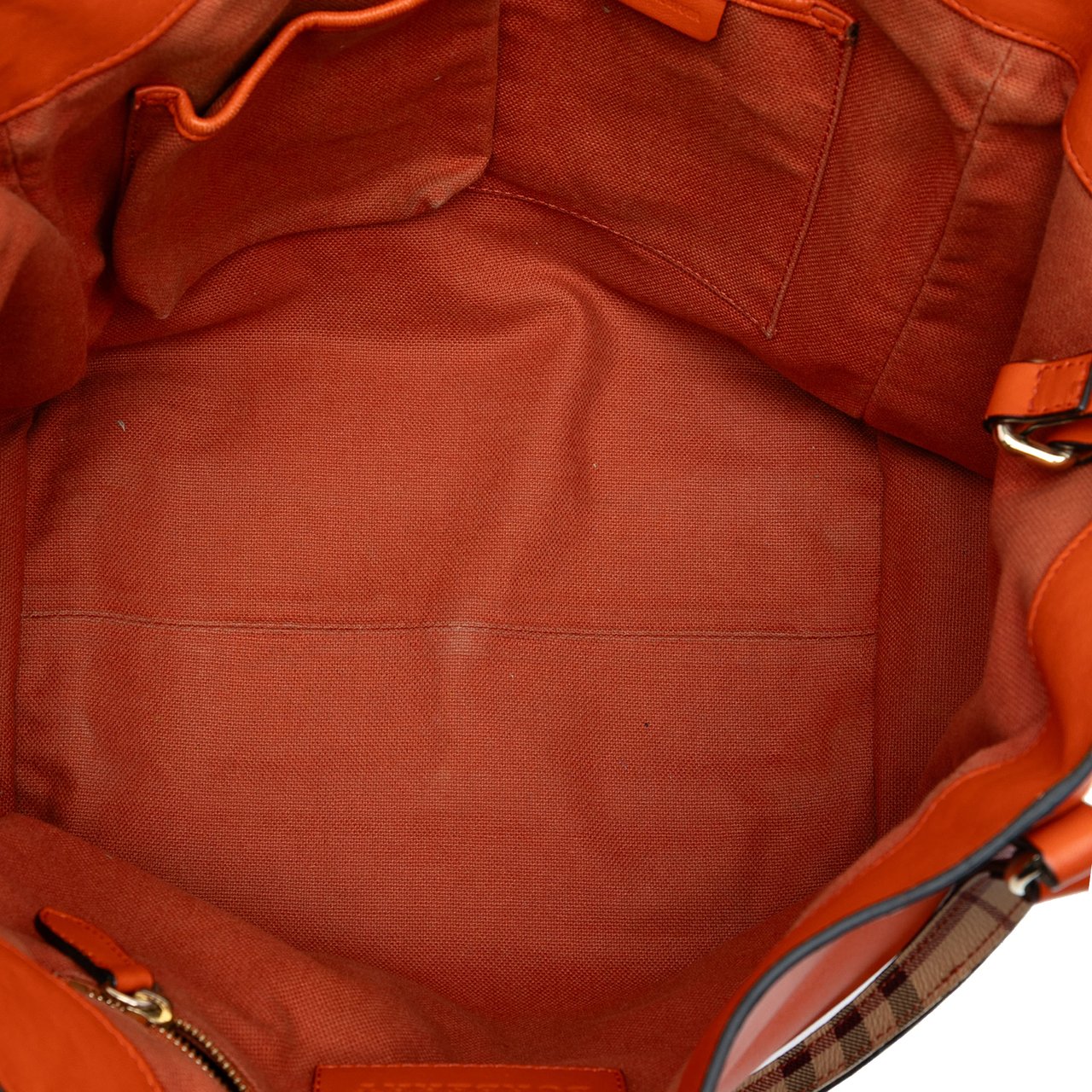 Burberry Small Leather Canterbury Tote Oranje