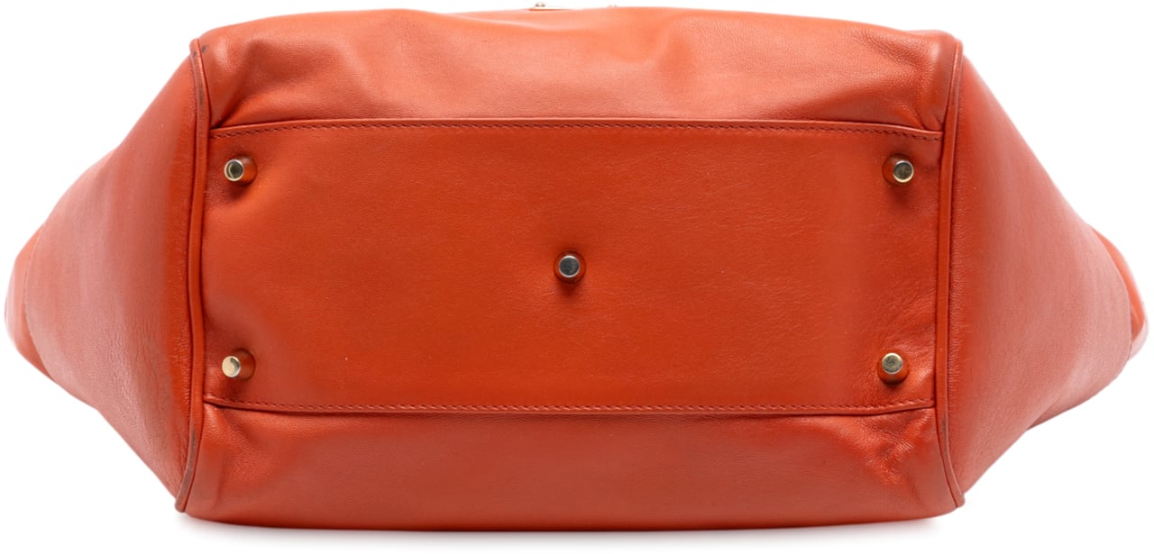 Burberry Small Leather Canterbury Tote Oranje