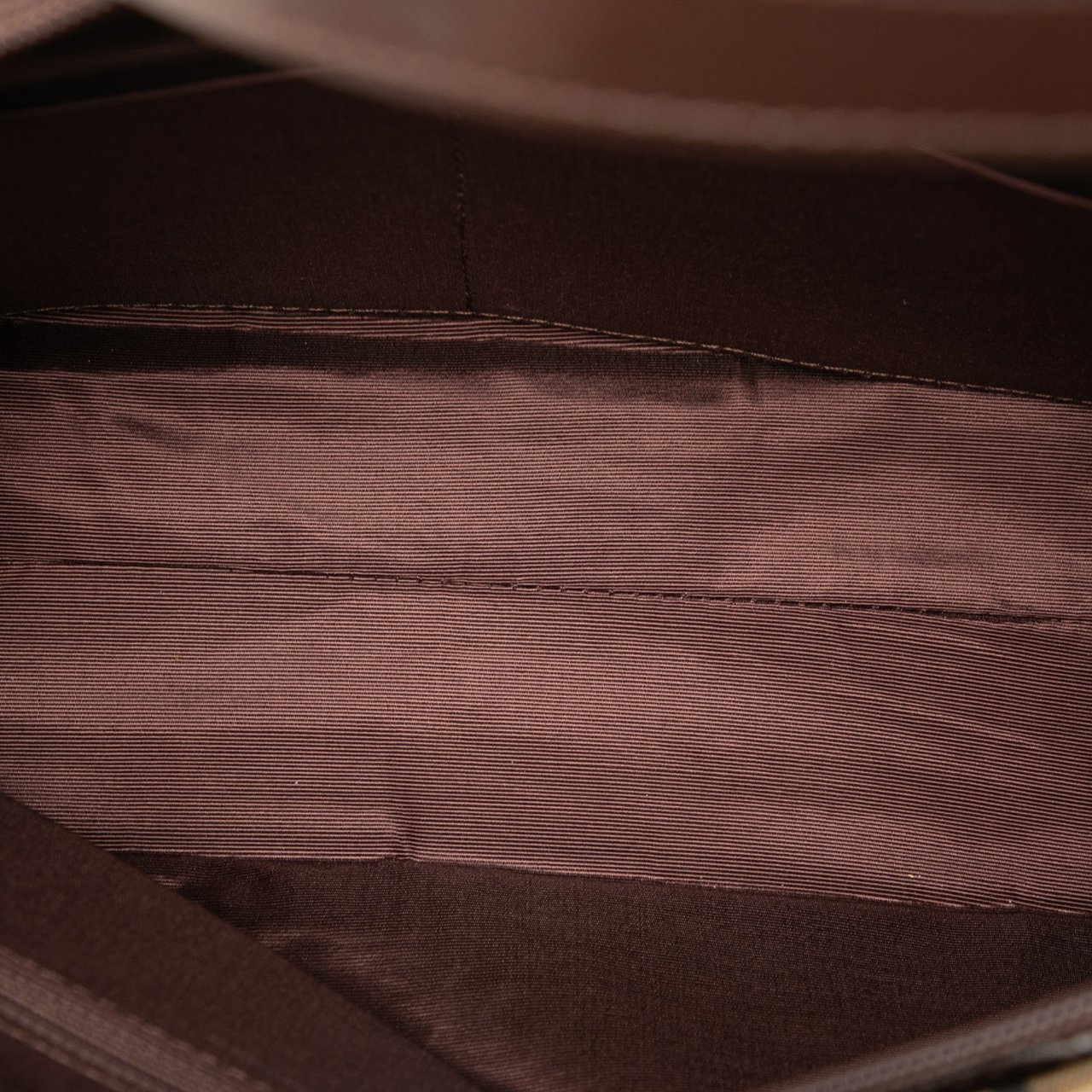 Burberry Haymarket Check Canvas Handbag Bruin