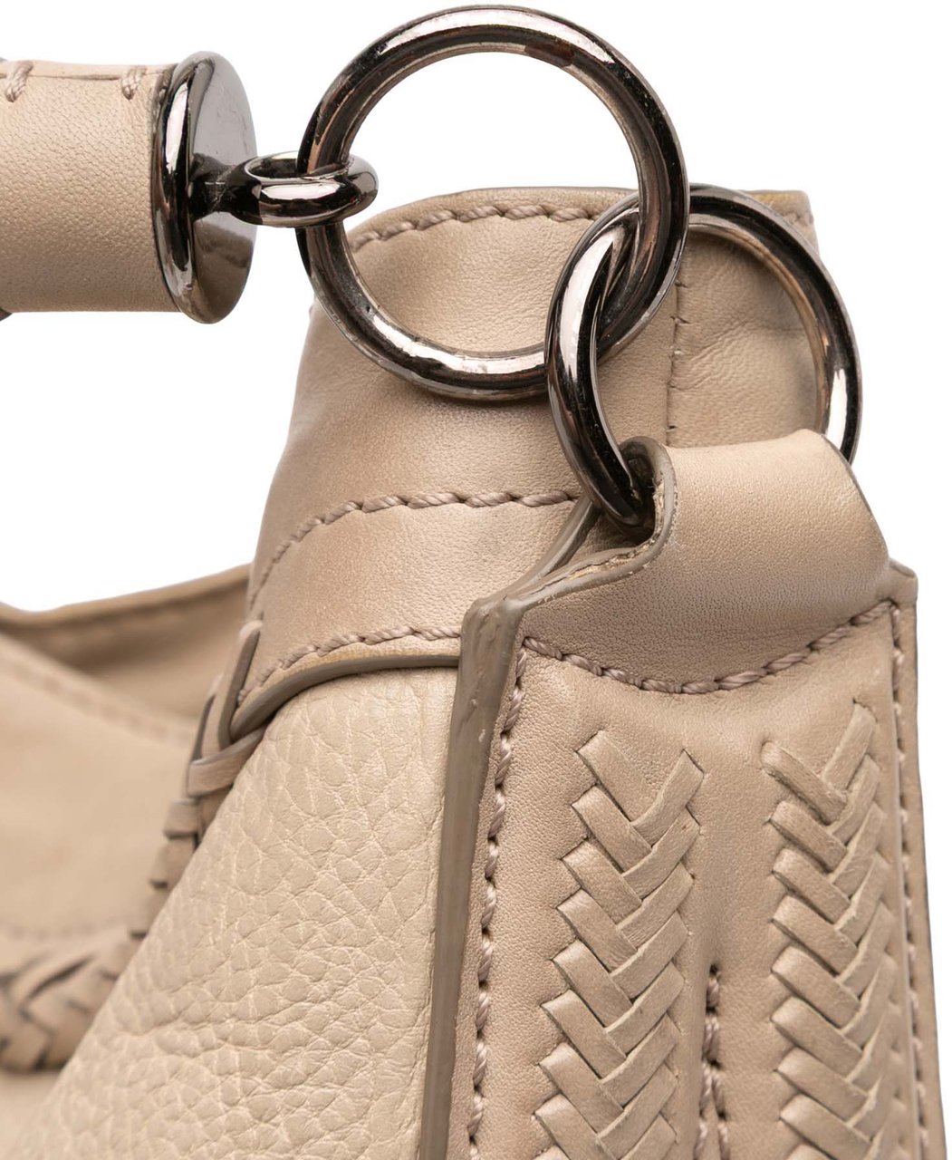 Burberry Leather Tassel Hobo Bag Bruin