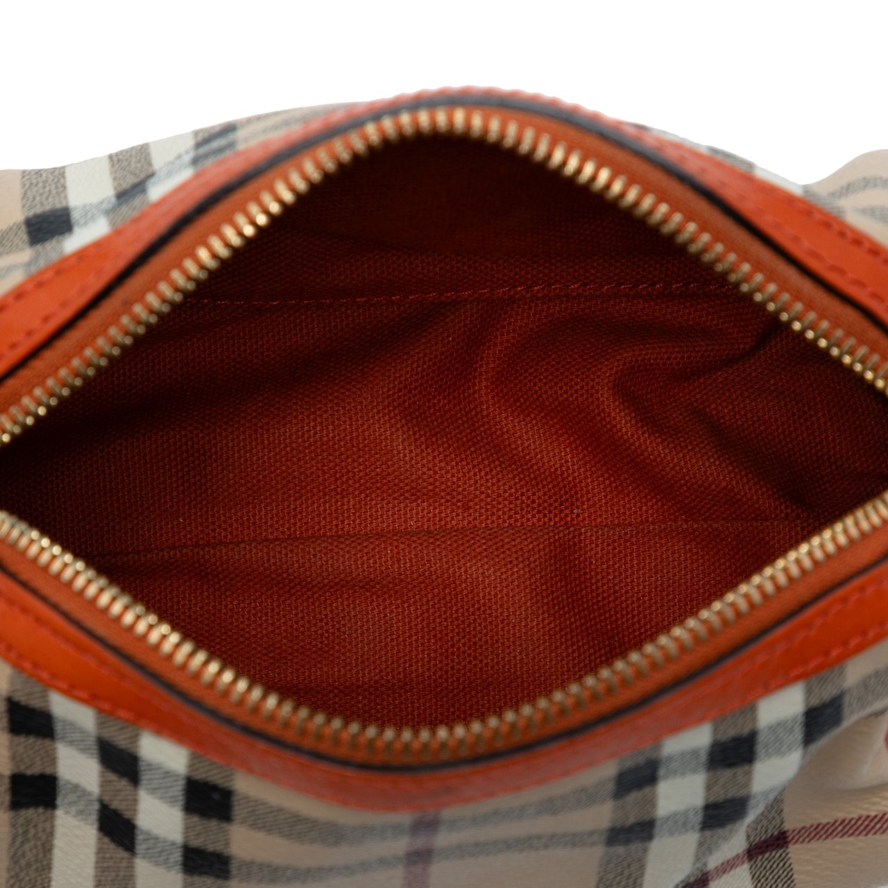 Burberry Haymarket Check Coated Canvas Crossbody Bruin