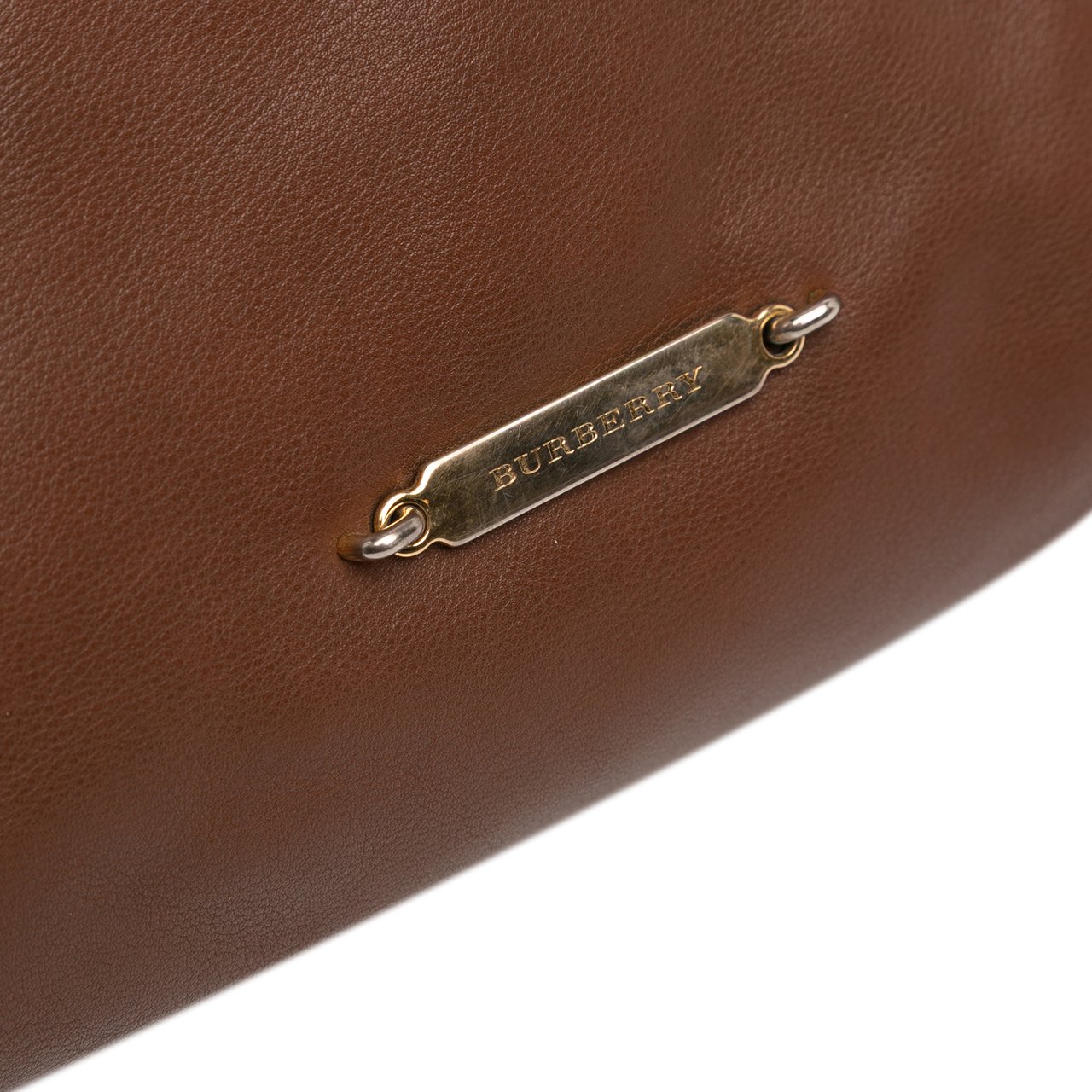 Burberry House Check Canvas and Calfskin Little Crush Crossbody Bruin