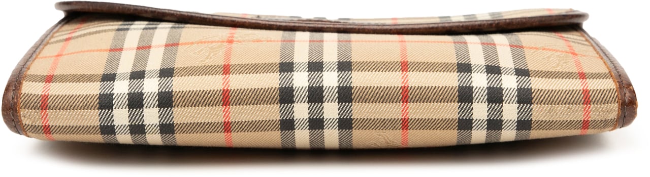Burberry Haymarket Check Canvas Pouch Bruin