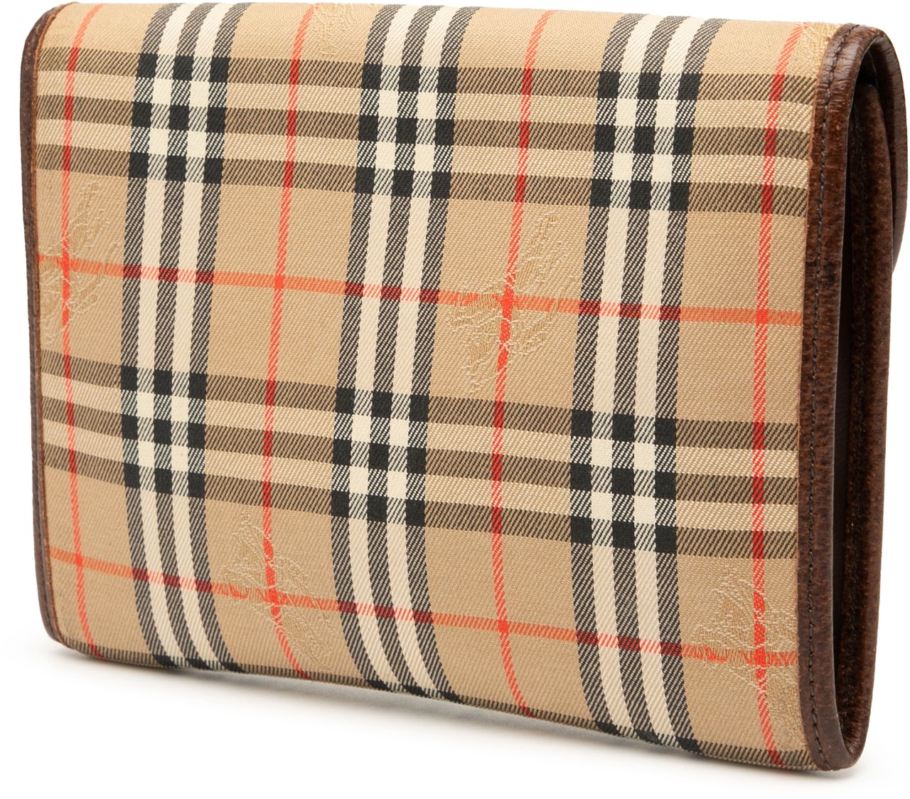 Burberry Haymarket Check Canvas Pouch Bruin