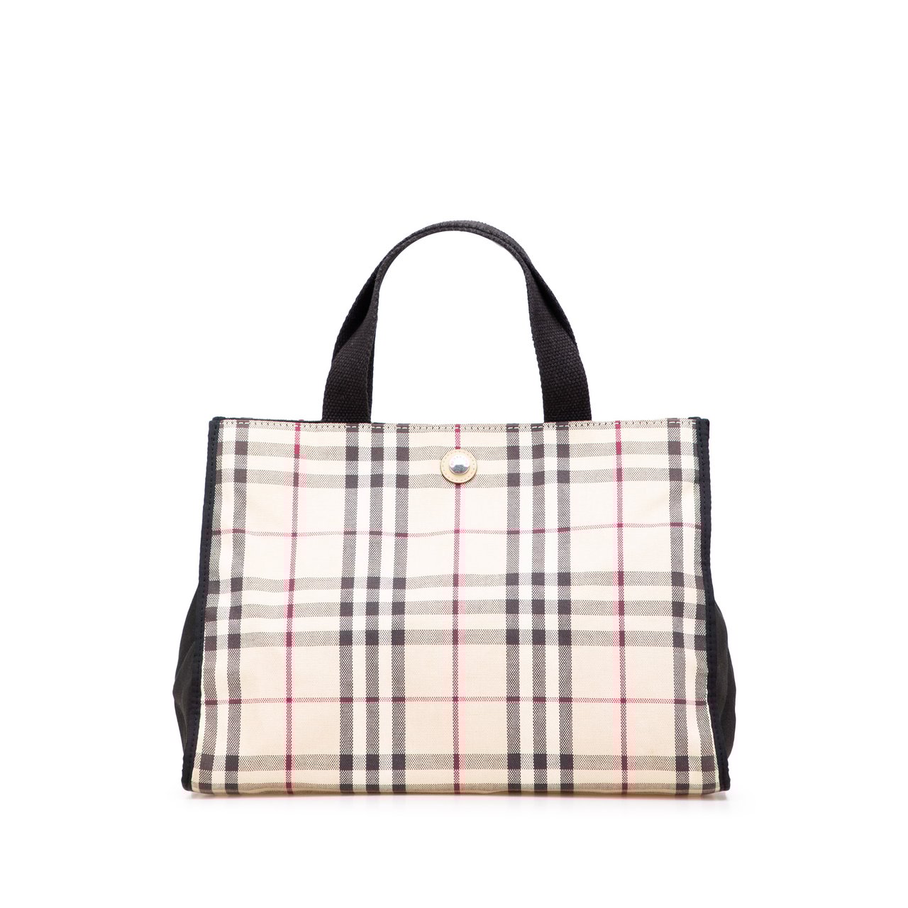 Burberry House Check Canvas Tote Bruin