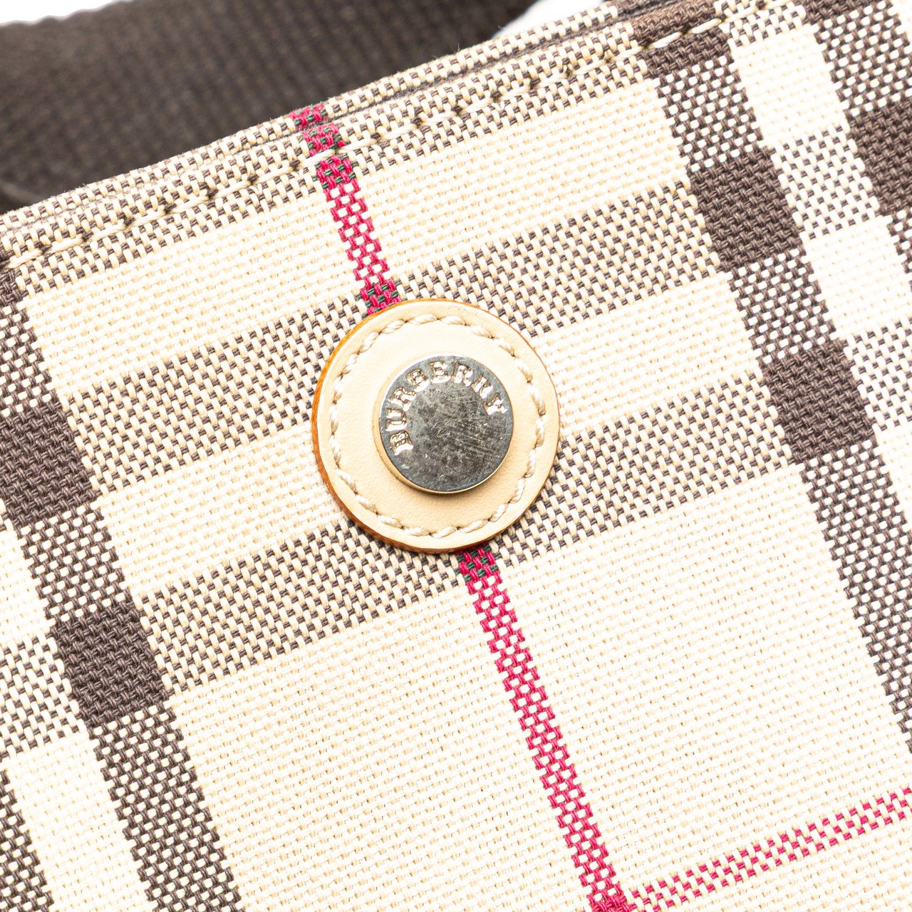 Burberry House Check Canvas Tote Bruin