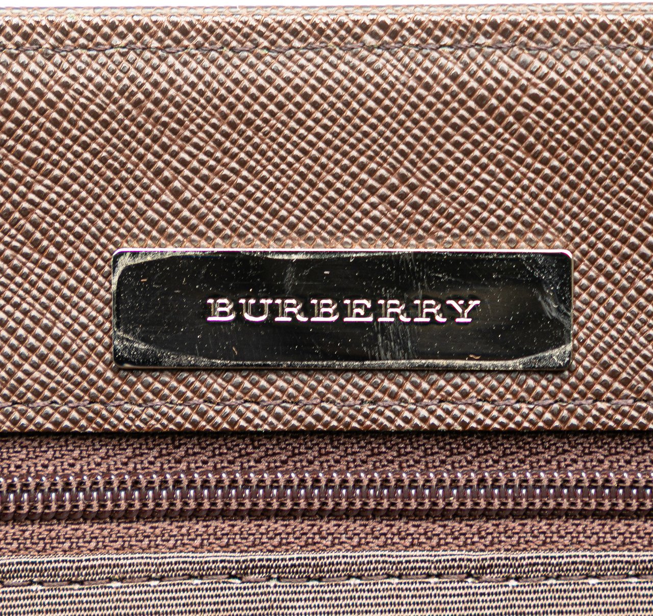 Burberry House Check Canvas Handbag Bruin