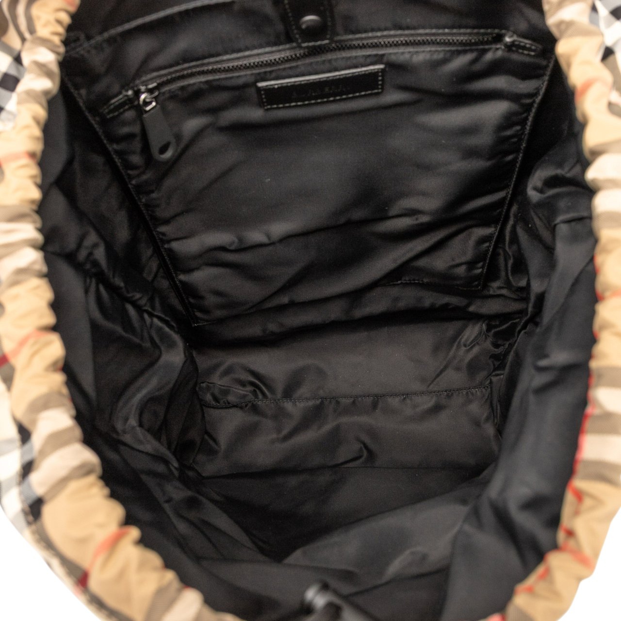 Burberry House Check Nylon Logo Print Wilfin Backpack Bruin