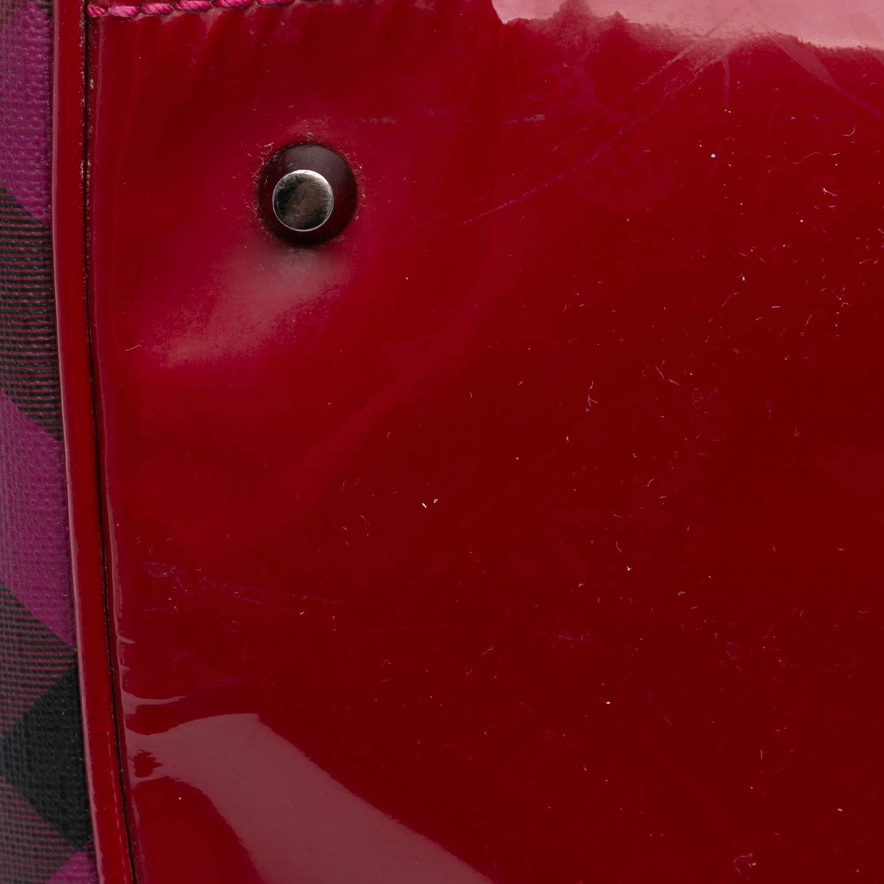 Burberry Supernova Check Coated Canvas Bilmore Tote Roze