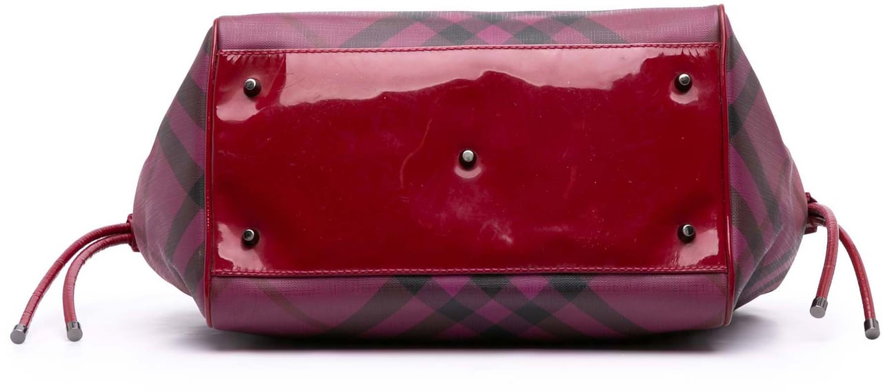 Burberry Supernova Check Coated Canvas Bilmore Tote Roze