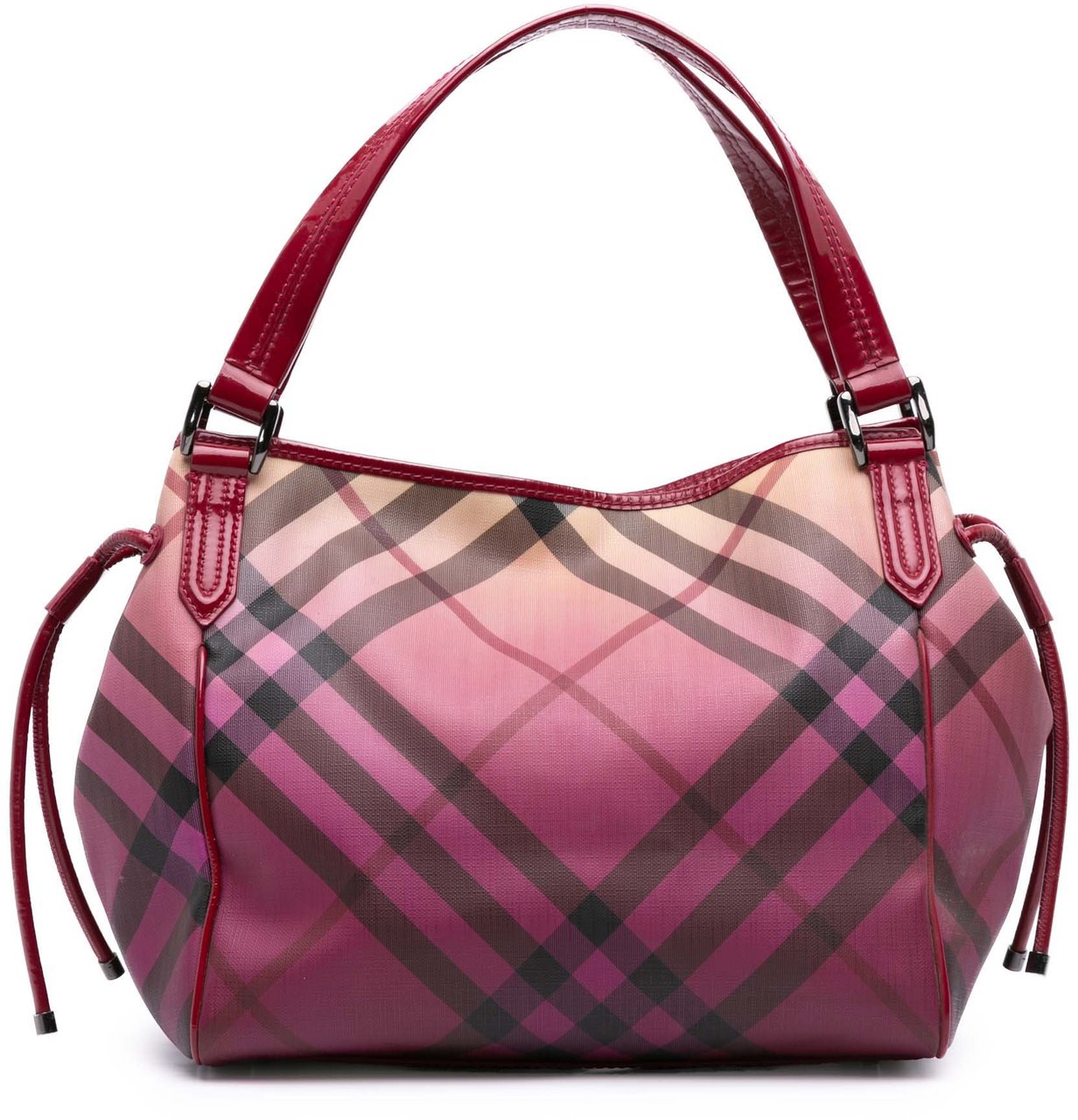 Burberry Supernova Check Coated Canvas Bilmore Tote Roze
