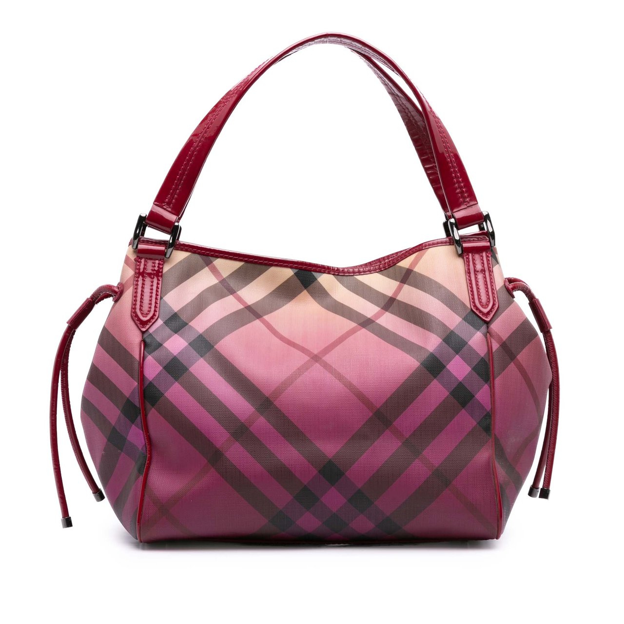 Burberry Supernova Check Coated Canvas Bilmore Tote Roze