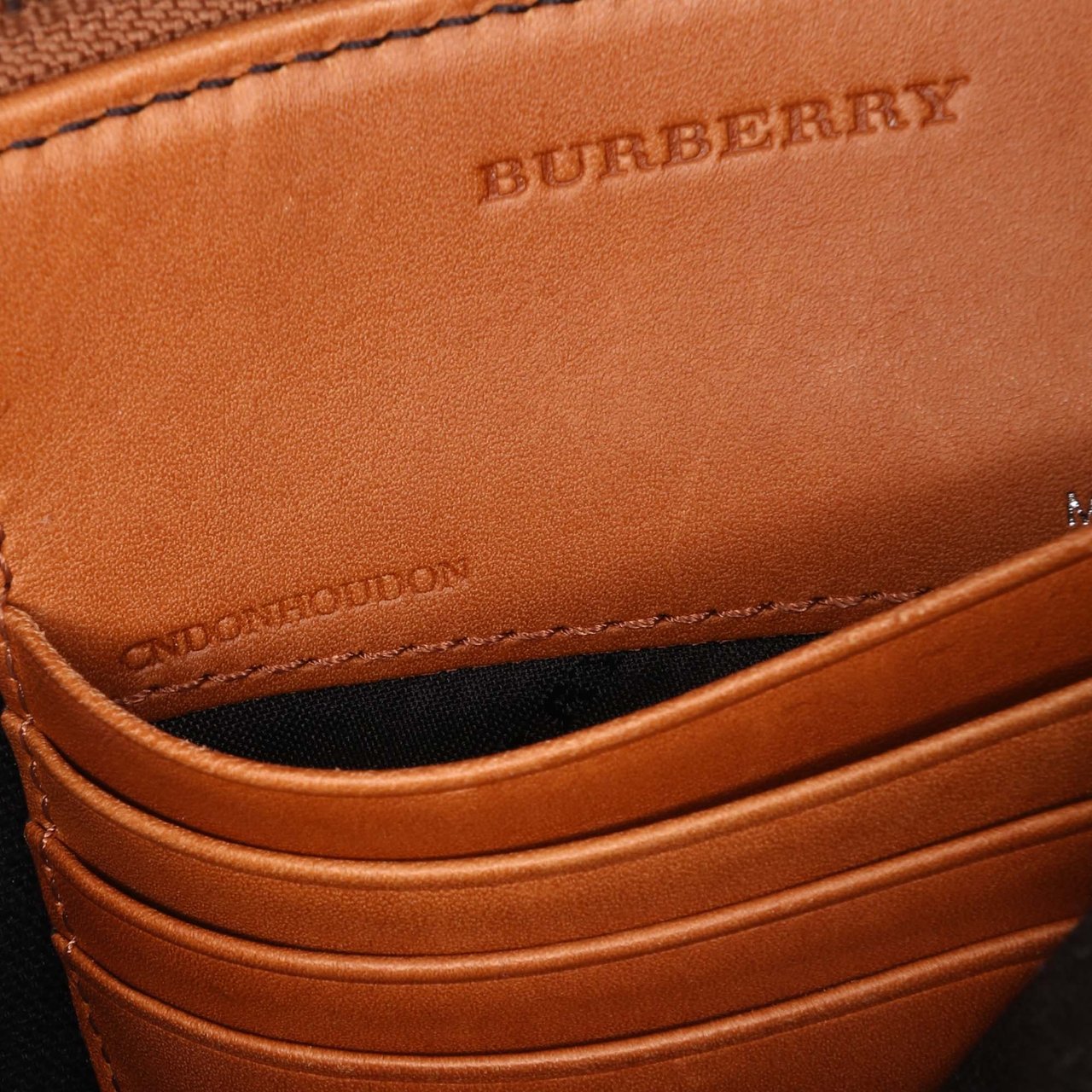Burberry Mega Check Canvas Peyton Crossbody Bruin