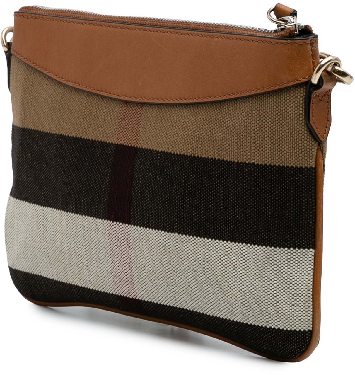 Burberry Mega Check Canvas Peyton Crossbody Bruin