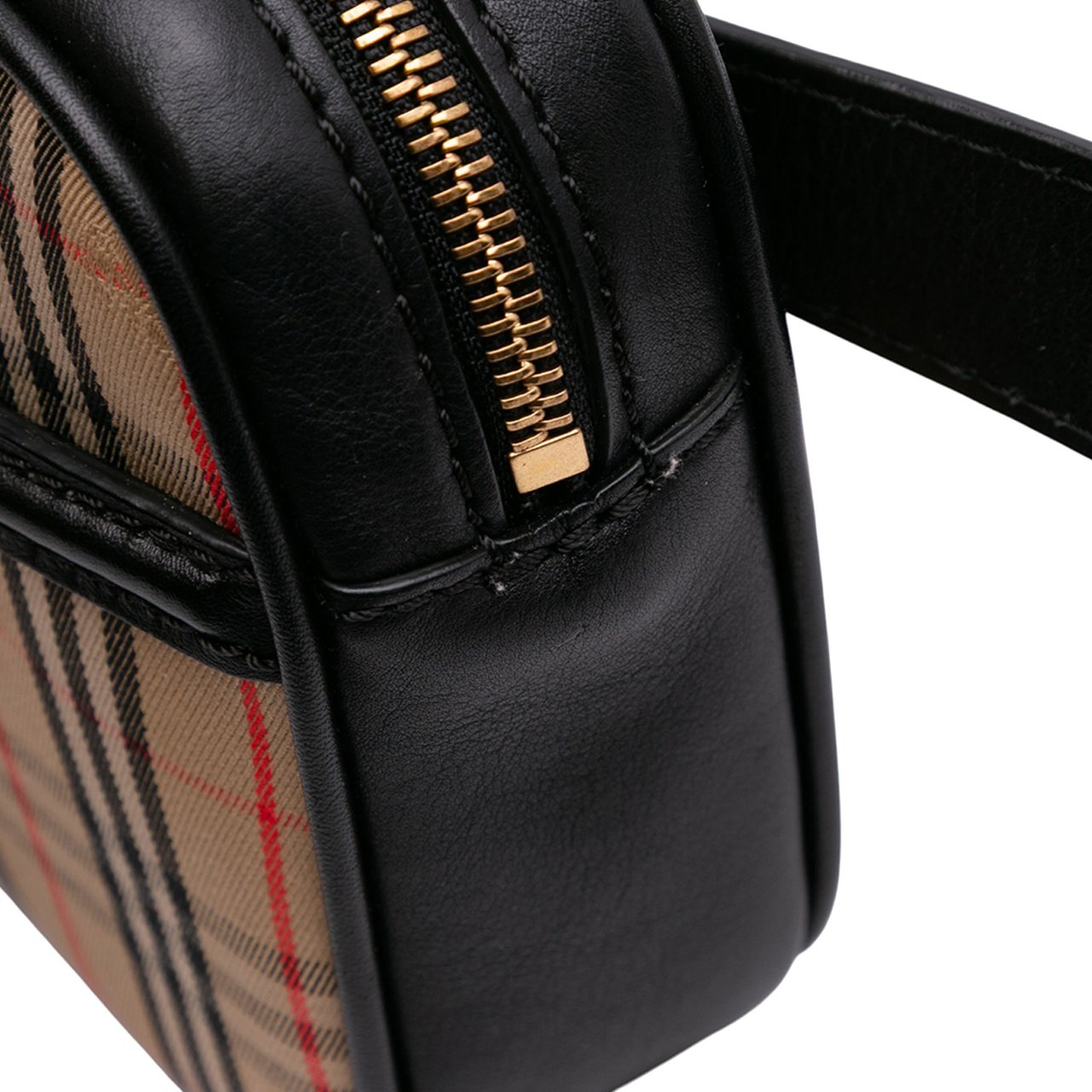 Burberry Haymarket Check Canvas 1983 Link Belt Bag Bruin