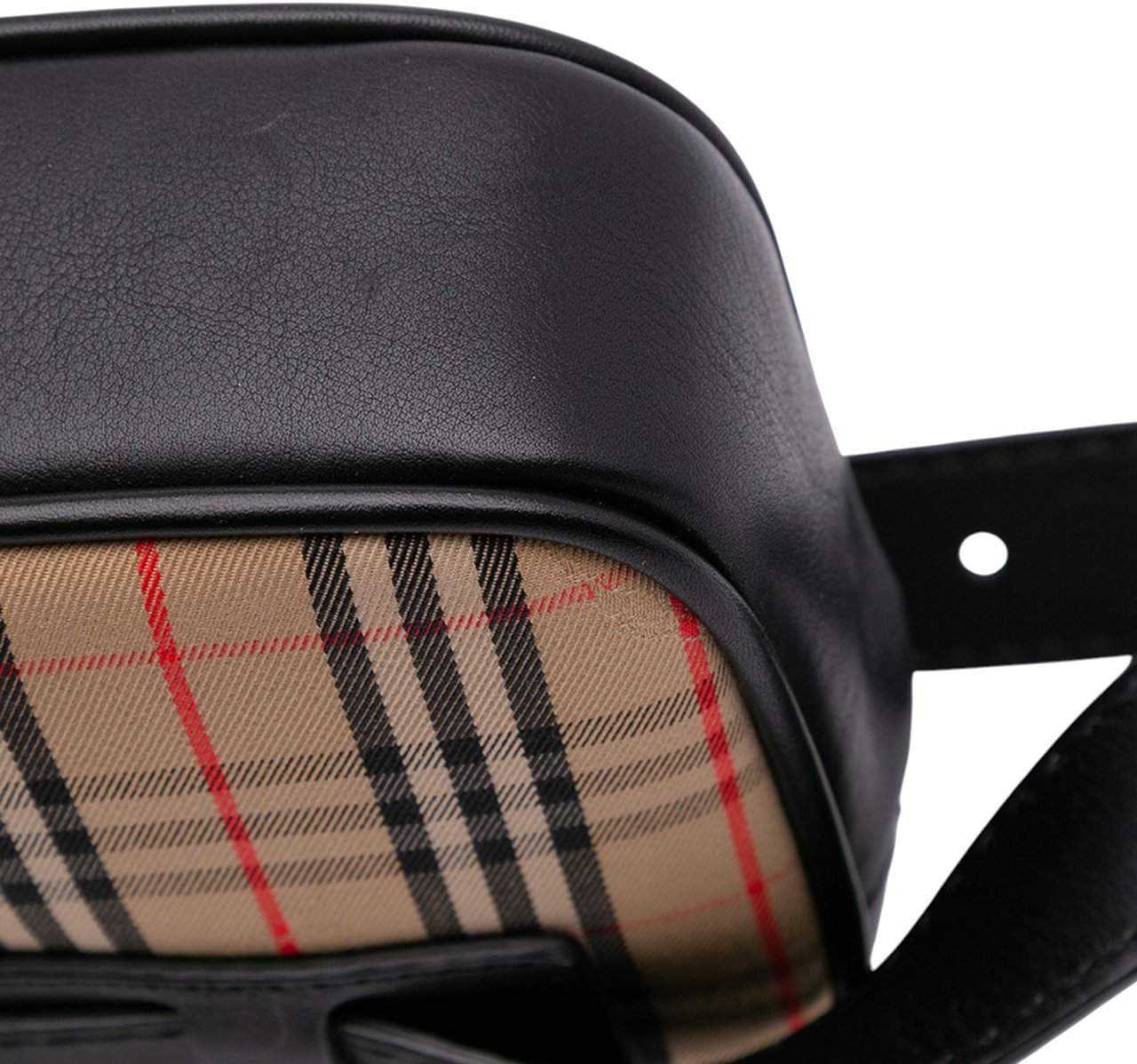 Burberry Haymarket Check Canvas 1983 Link Belt Bag Bruin