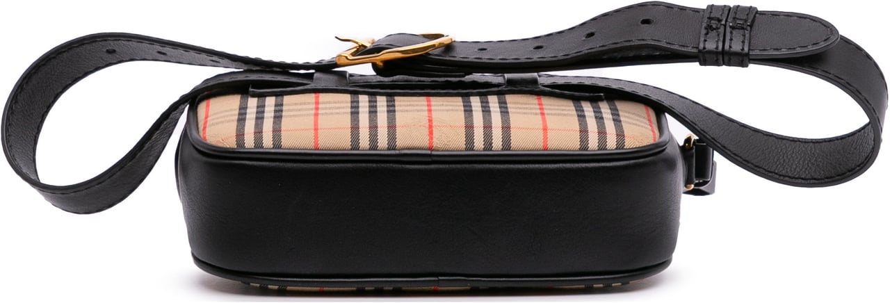 Burberry Haymarket Check Canvas 1983 Link Belt Bag Bruin