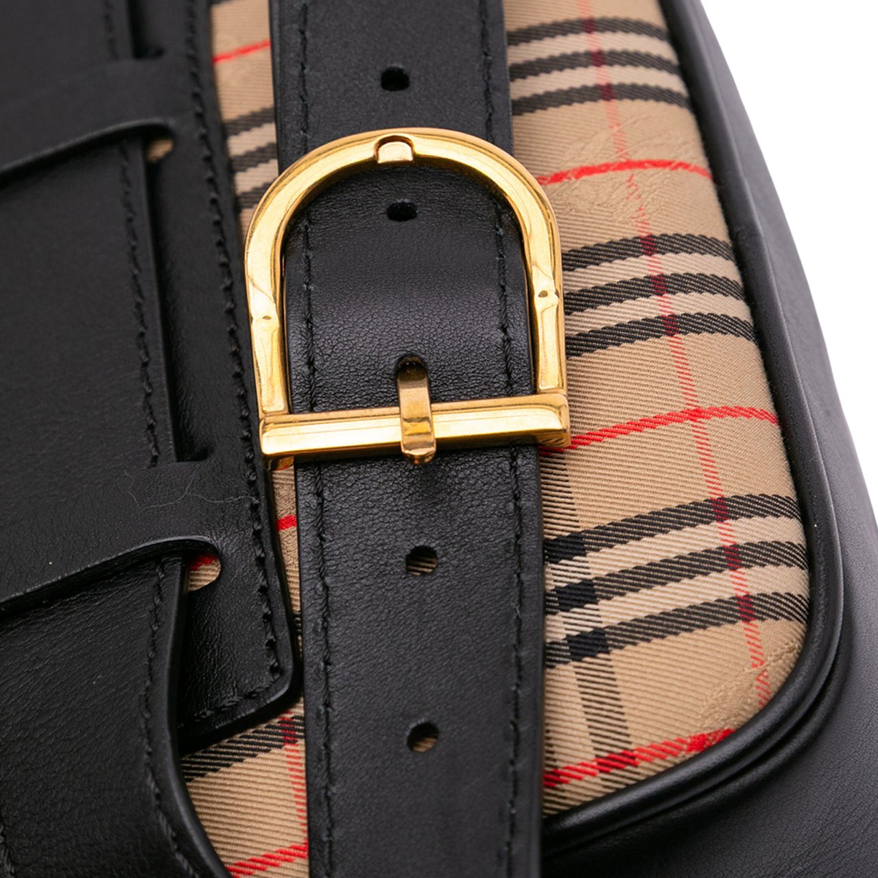 Burberry Haymarket Check Canvas 1983 Link Belt Bag Bruin