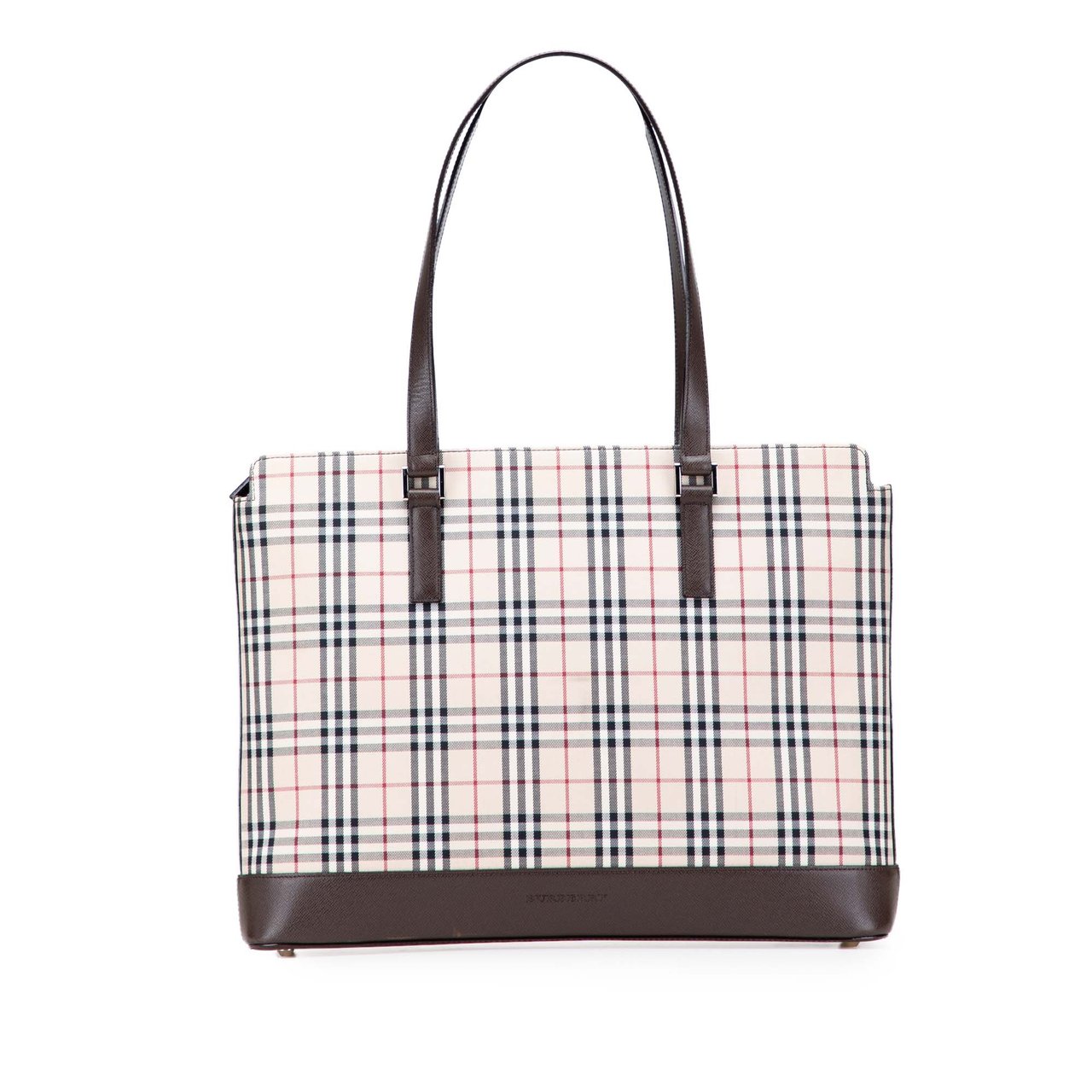 Burberry House Check Canvas Tote Bruin