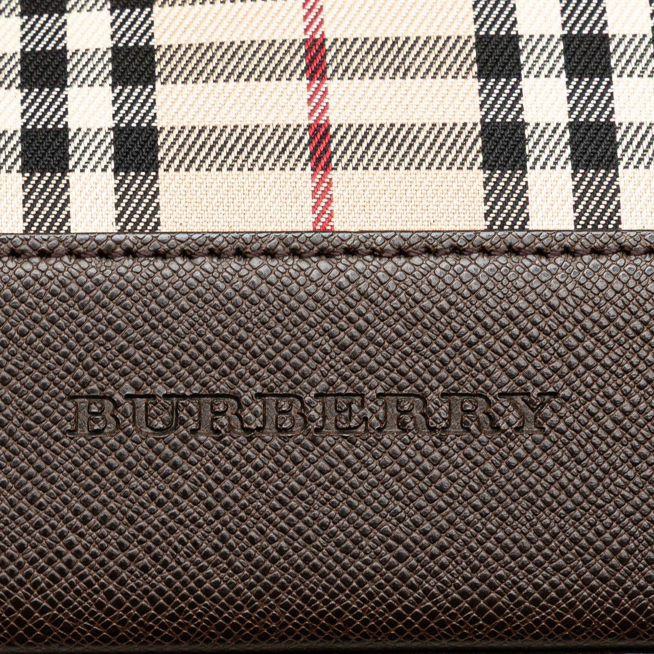 Burberry House Check Canvas Tote Bruin