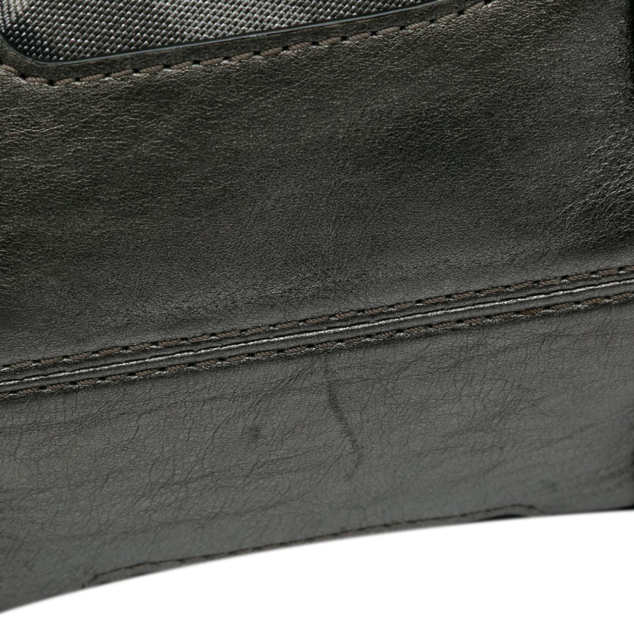 Burberry Shimmer Check Canvas Tote Grijs