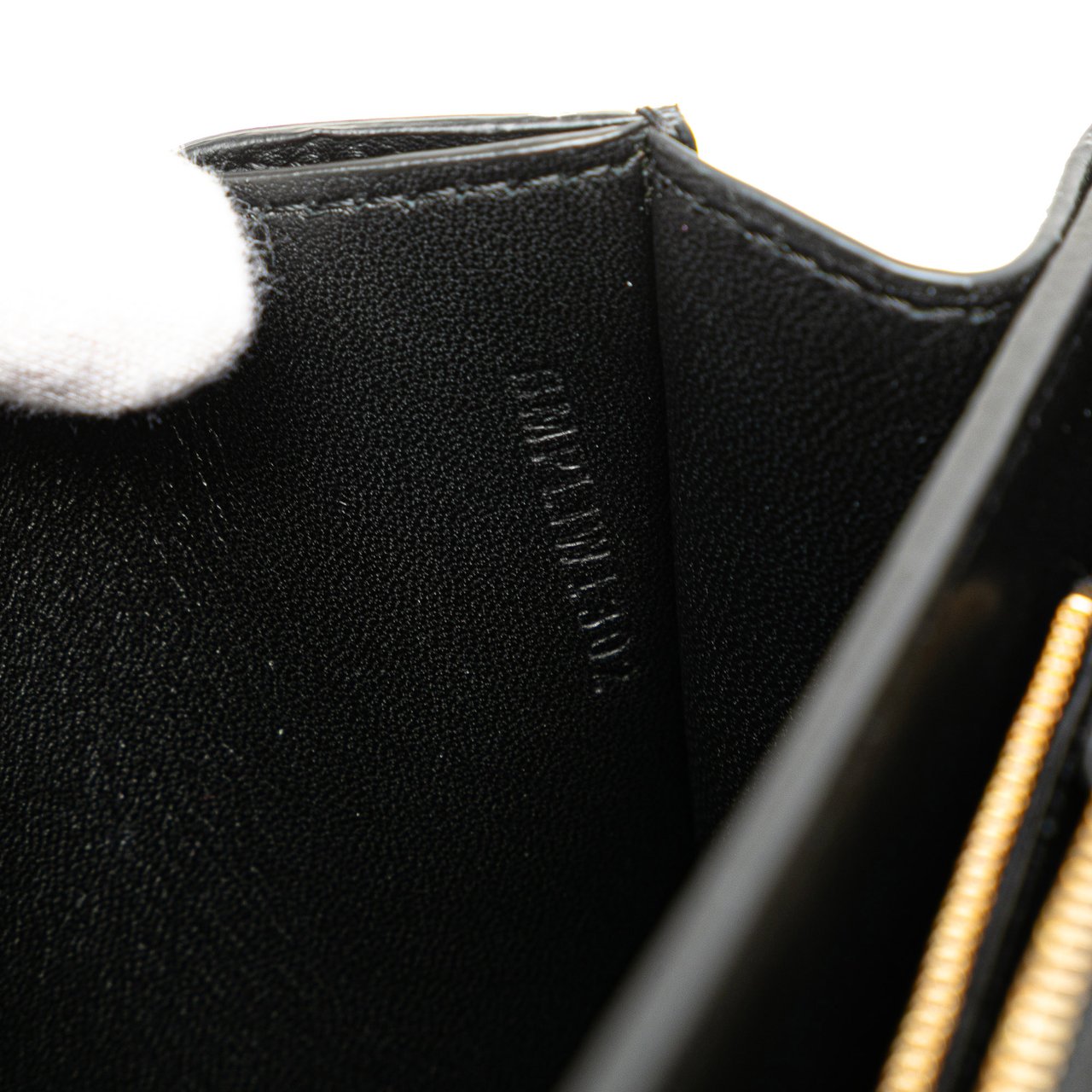 Burberry Medium TB Monogram Embossed Calfskin Chain Crossbody Zwart