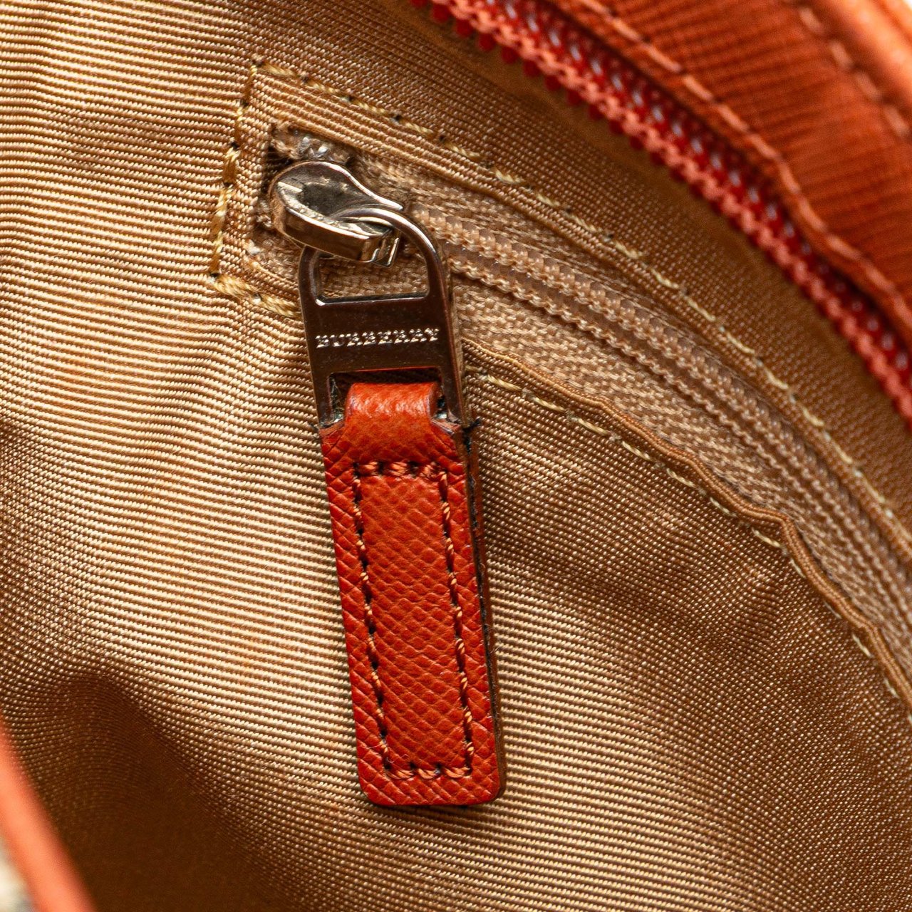 Burberry Nova Check Canvas Crossbody Bruin