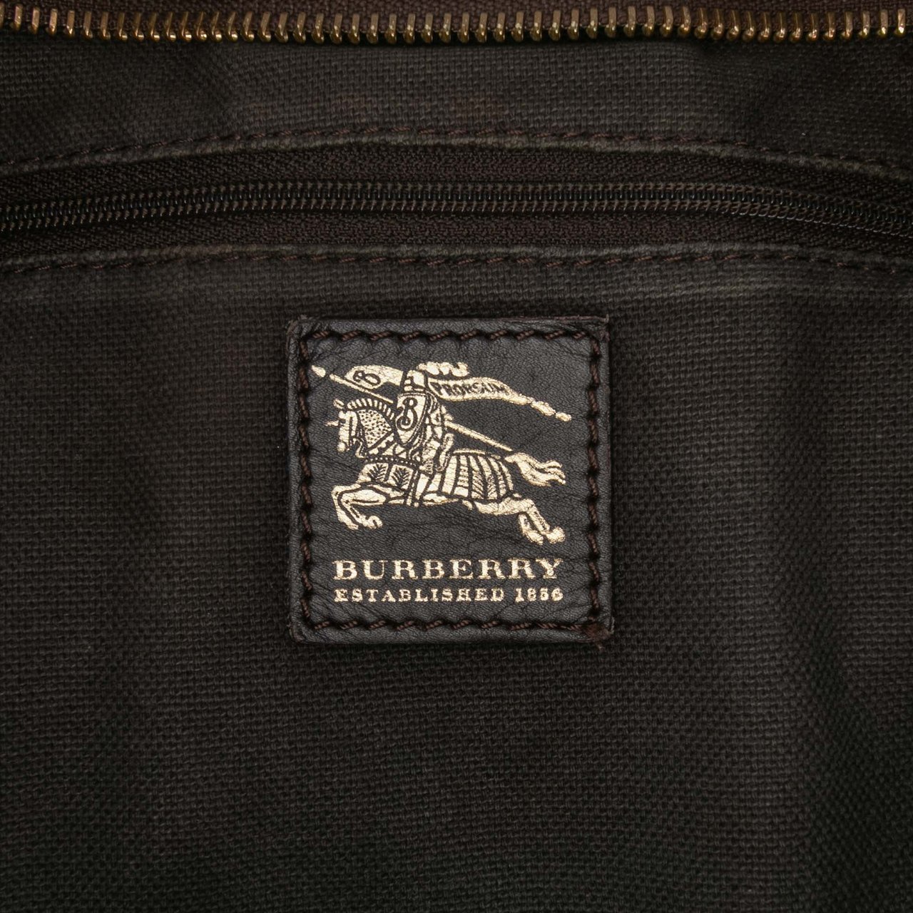 Burberry Haymarket Check Coated Canvas Hobo Bag Bruin