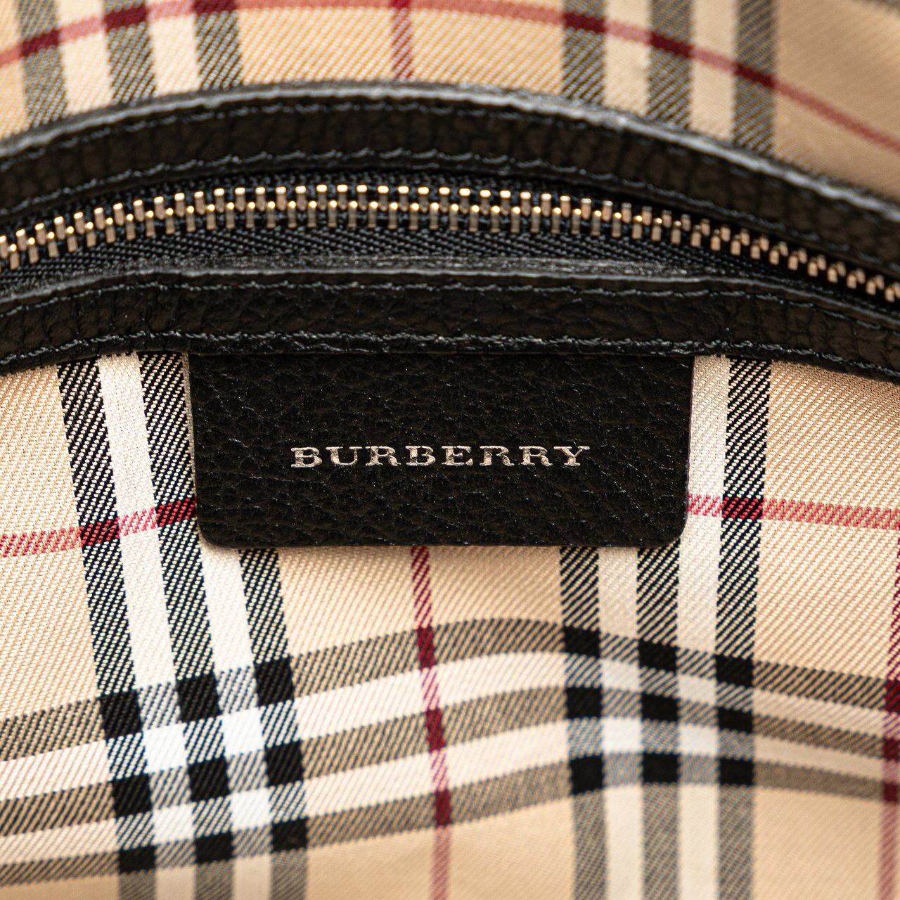 Burberry Leather Handbag Zwart