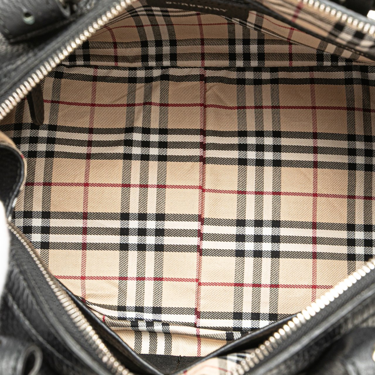 Burberry Leather Handbag Zwart