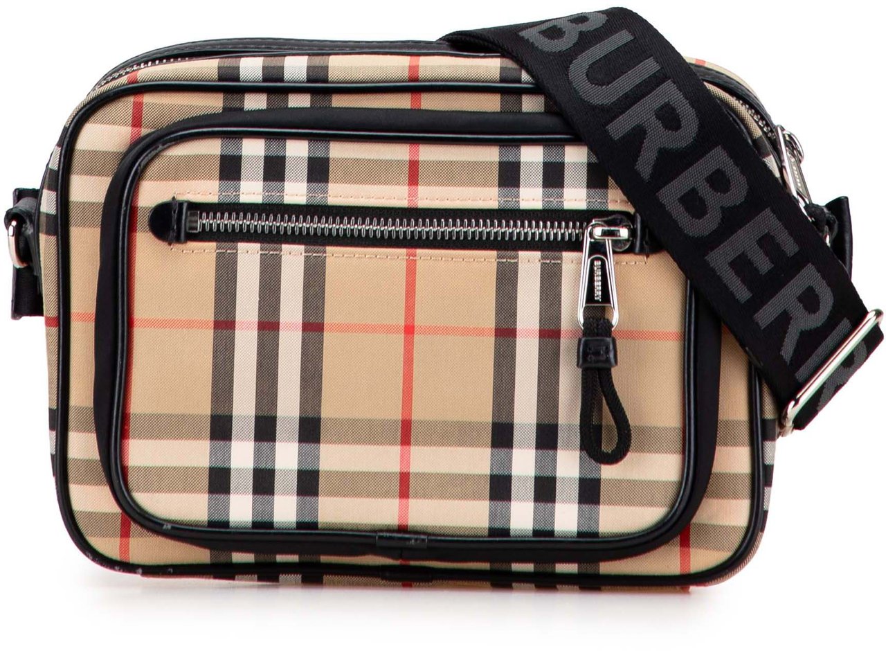Burberry House Check Canvas Paddy Crossbody Bruin