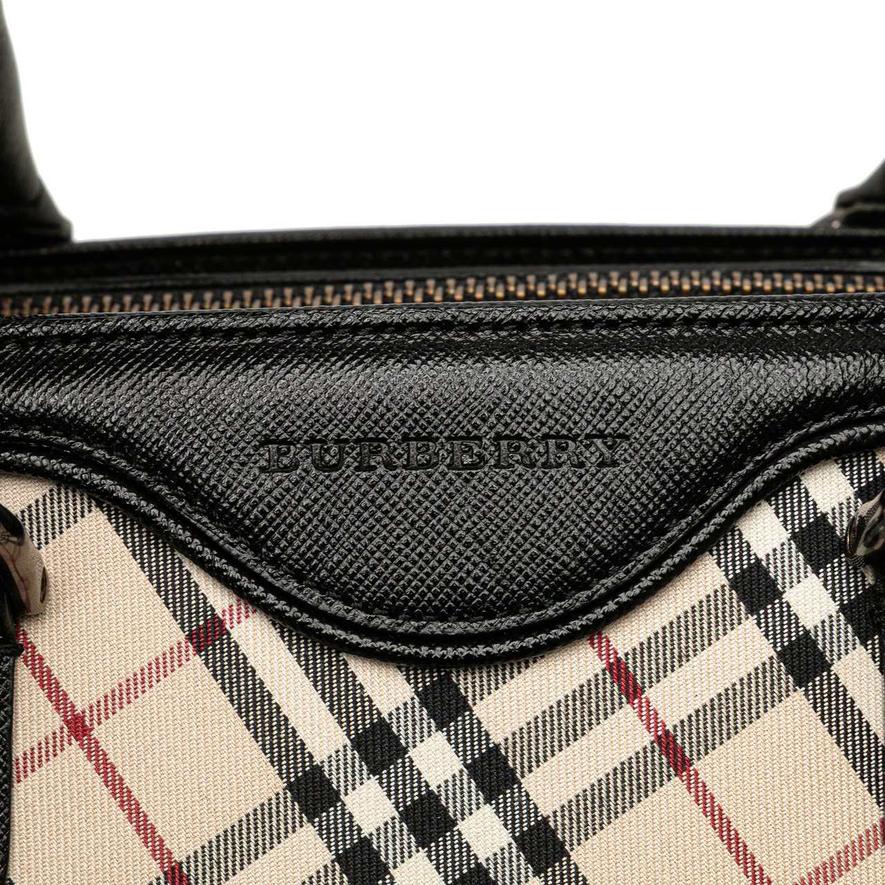 Burberry Nova Check Canvas Handbag Bruin