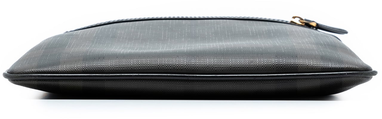 Burberry Smoke Check Coated Canvas Beckley Crossbody Bruin