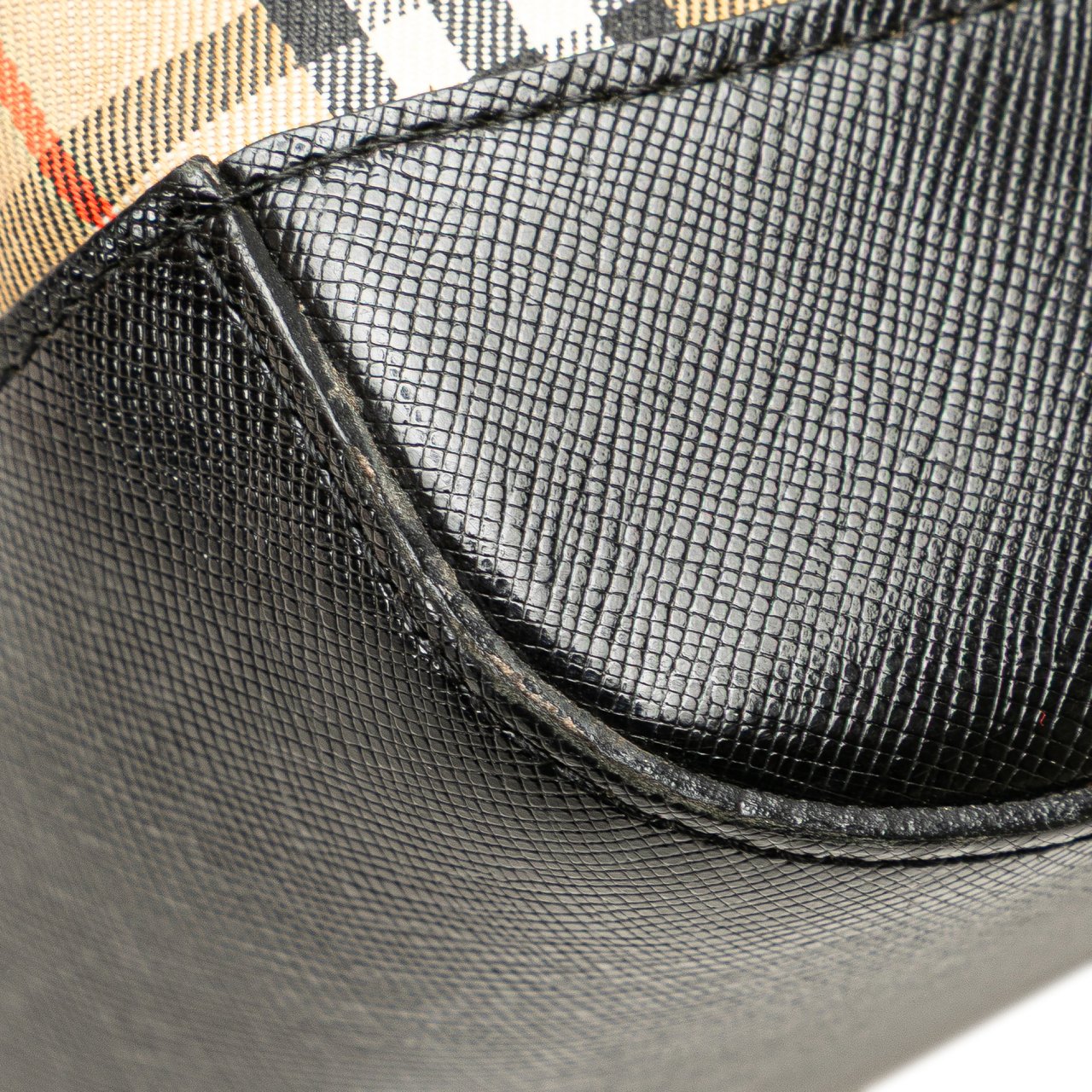 Burberry Haymarket Check Canvas Tote Bruin