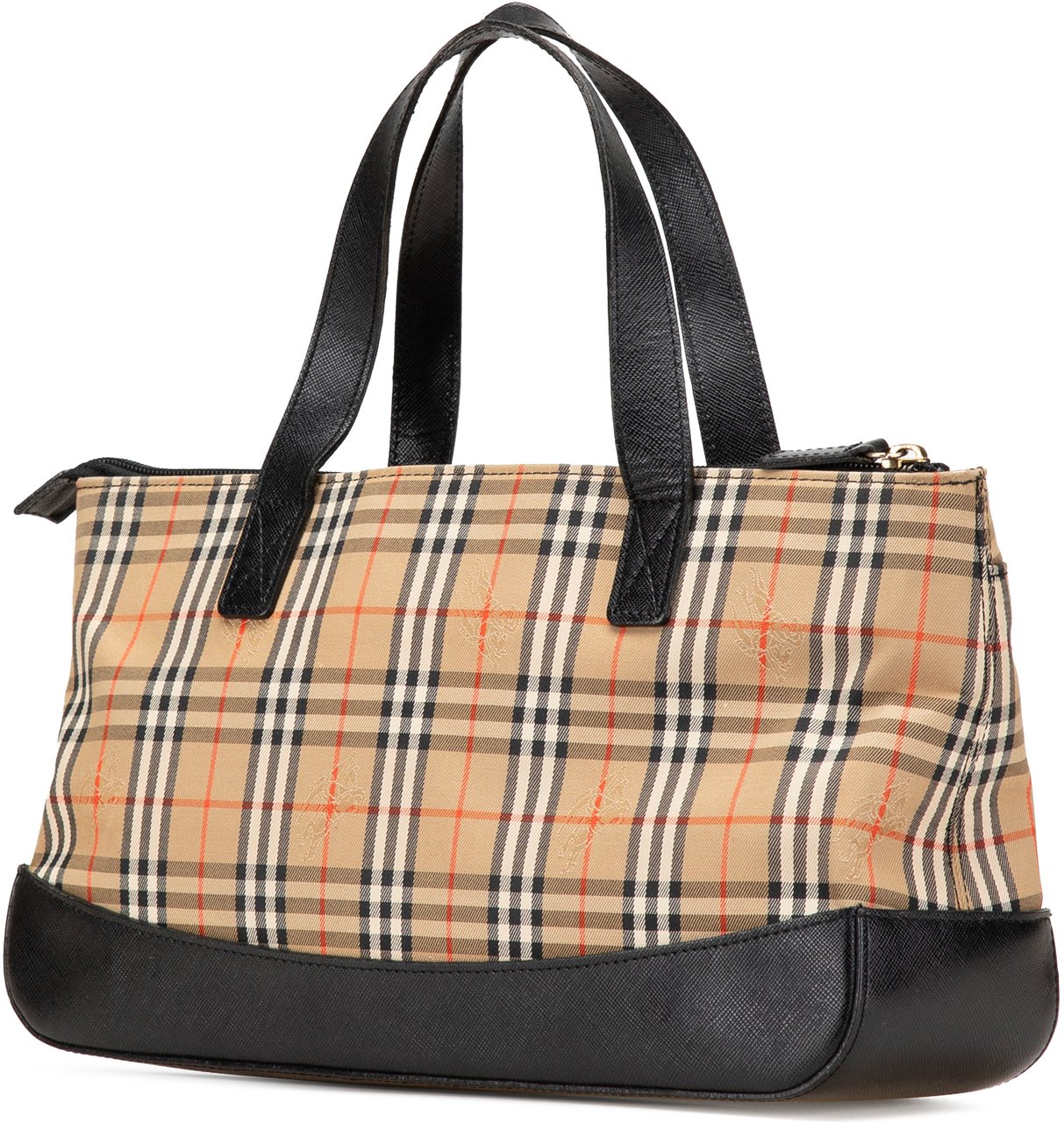 Burberry Haymarket Check Canvas Tote Bruin