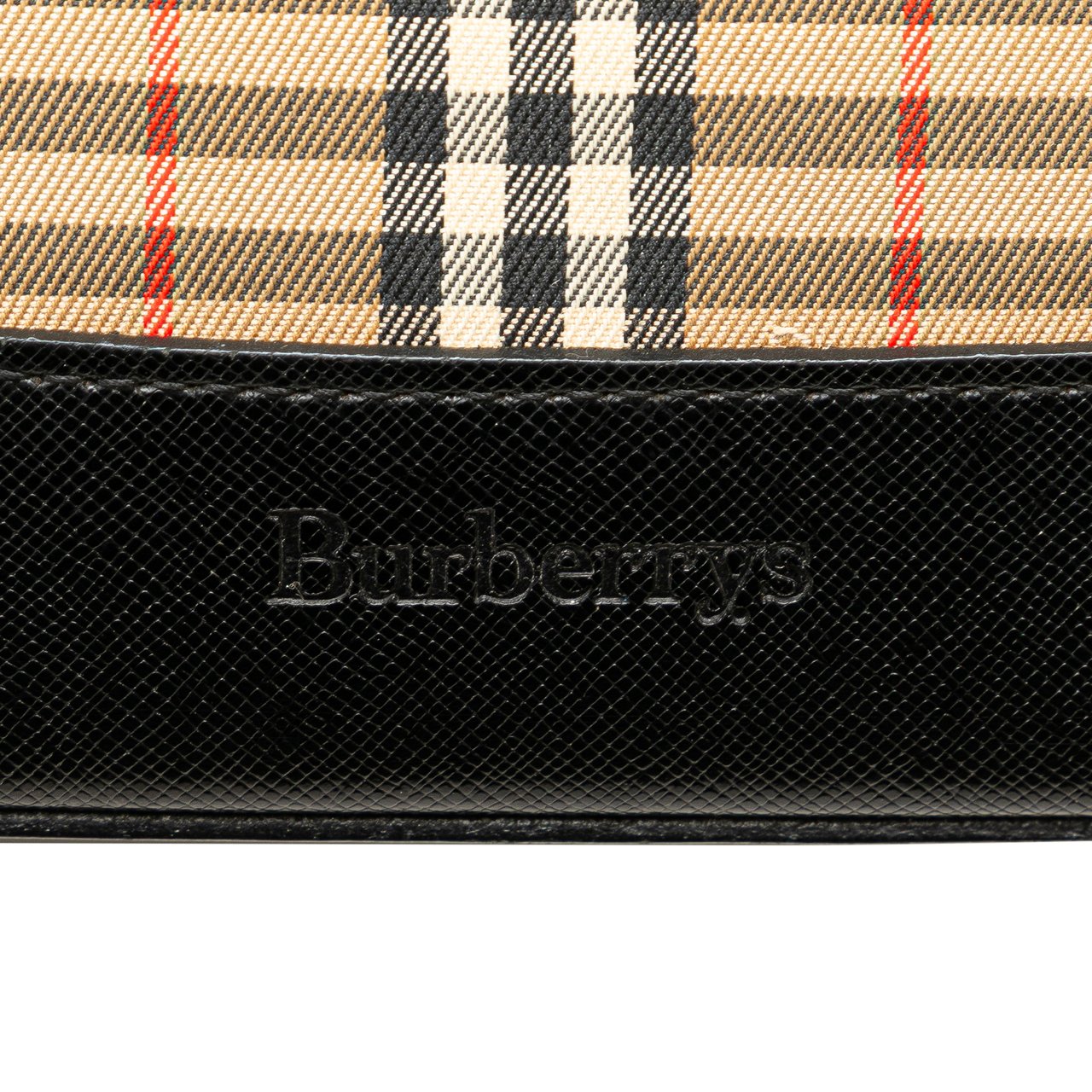 Burberry Haymarket Check Canvas Tote Bruin