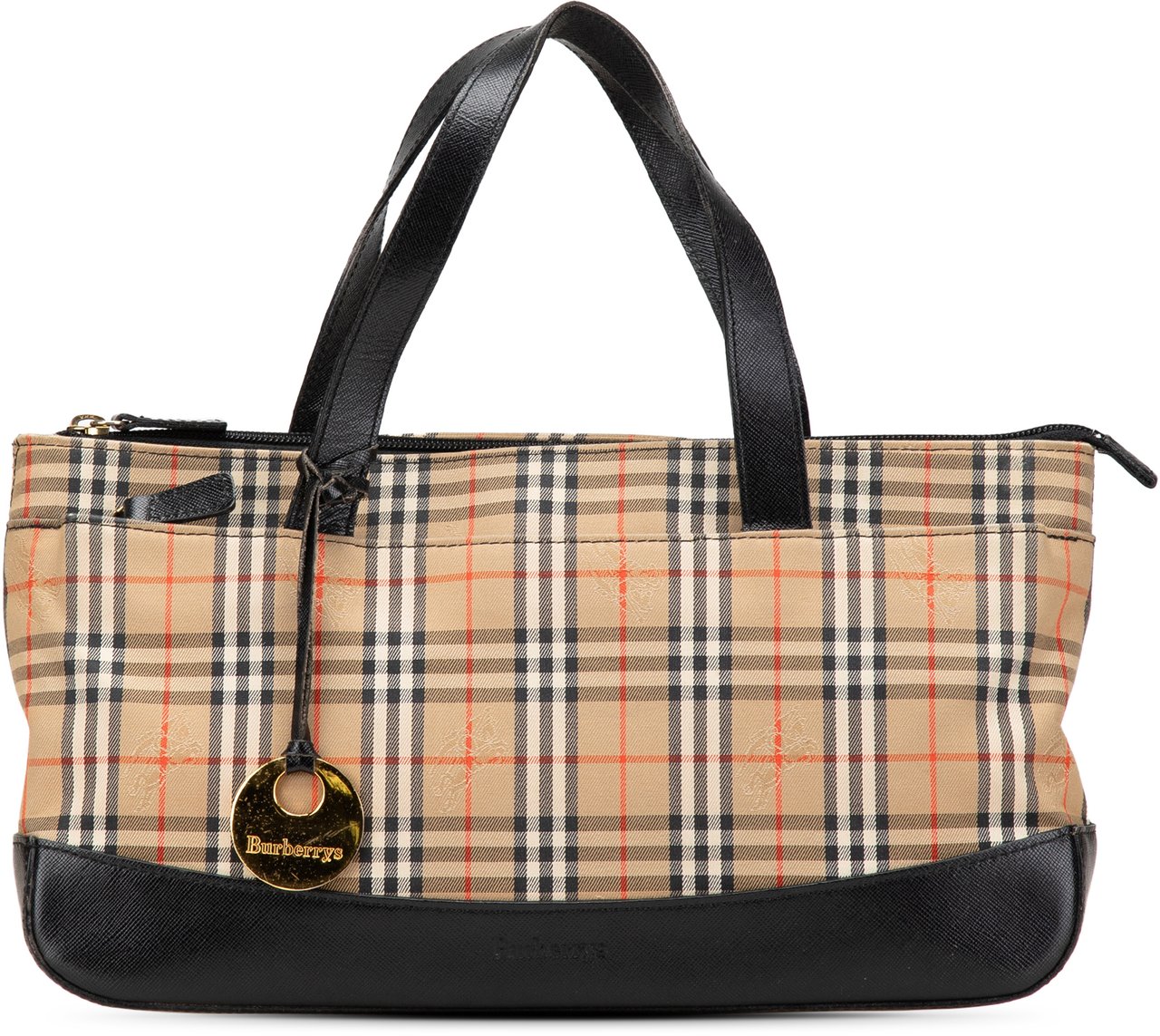 Burberry Haymarket Check Canvas Tote Bruin