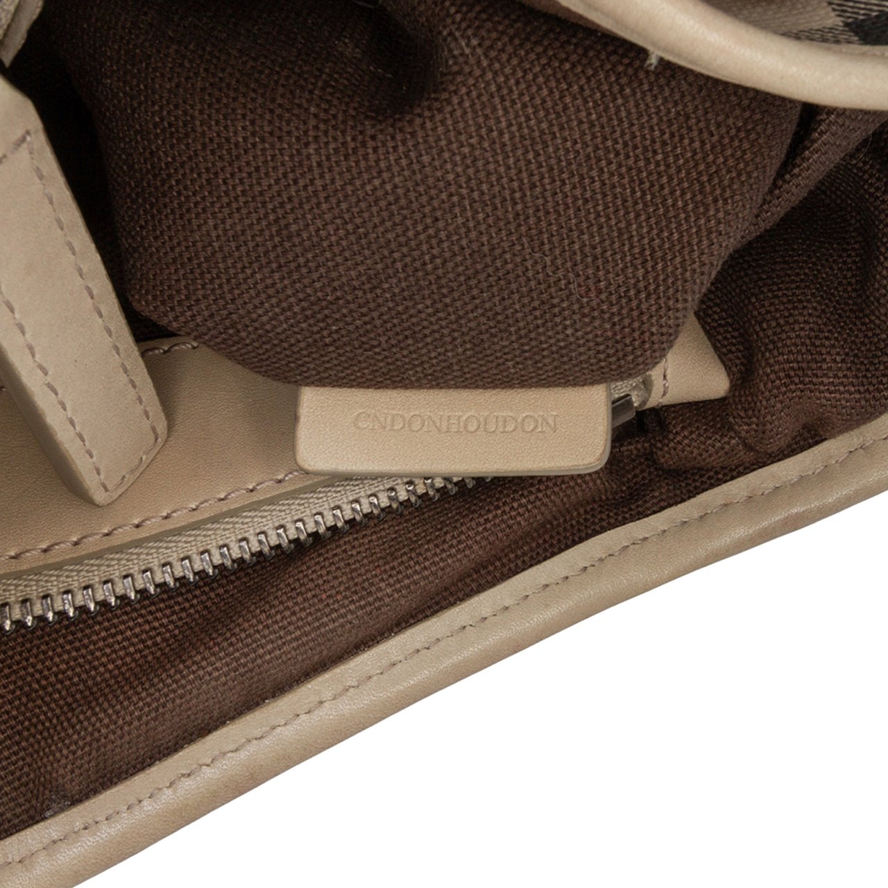 Burberry Smoke Check Coated Canvas Northfield Satchel Bruin