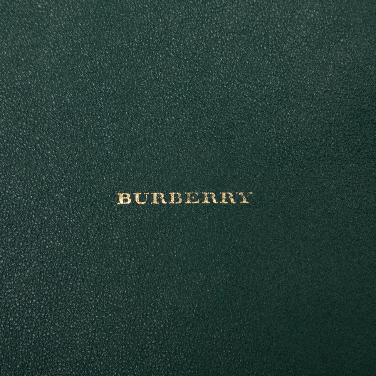 Burberry Soft Leather Wrapped Chain Shopper Hobo Groen