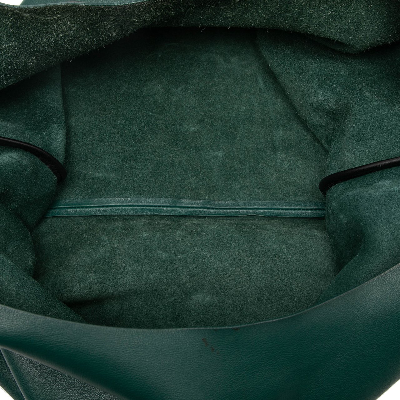 Burberry Soft Leather Wrapped Chain Shopper Hobo Groen