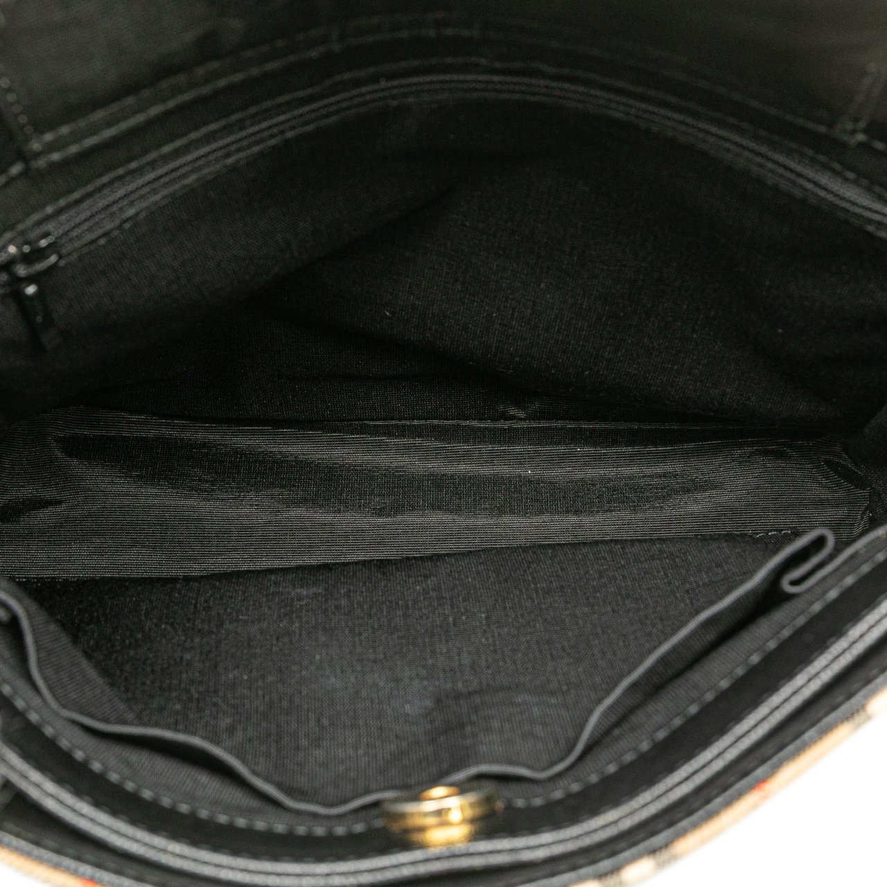 Burberry Haymarket Check Canvas Shoulder Bag Bruin